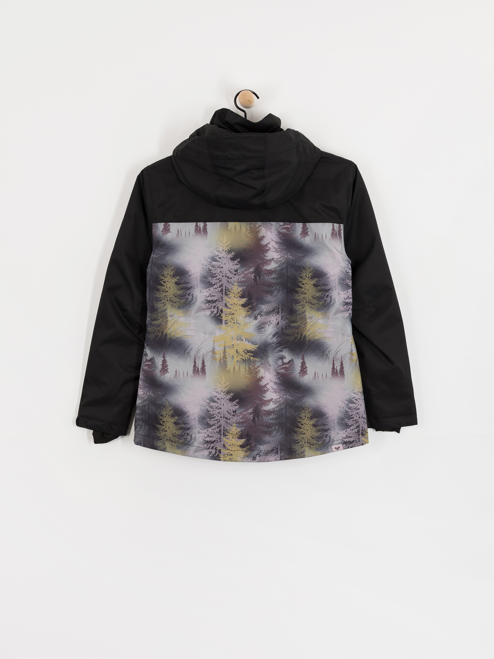 Női Roxy Jetty Block Snowboard dzseki (frost gray pinetrees)