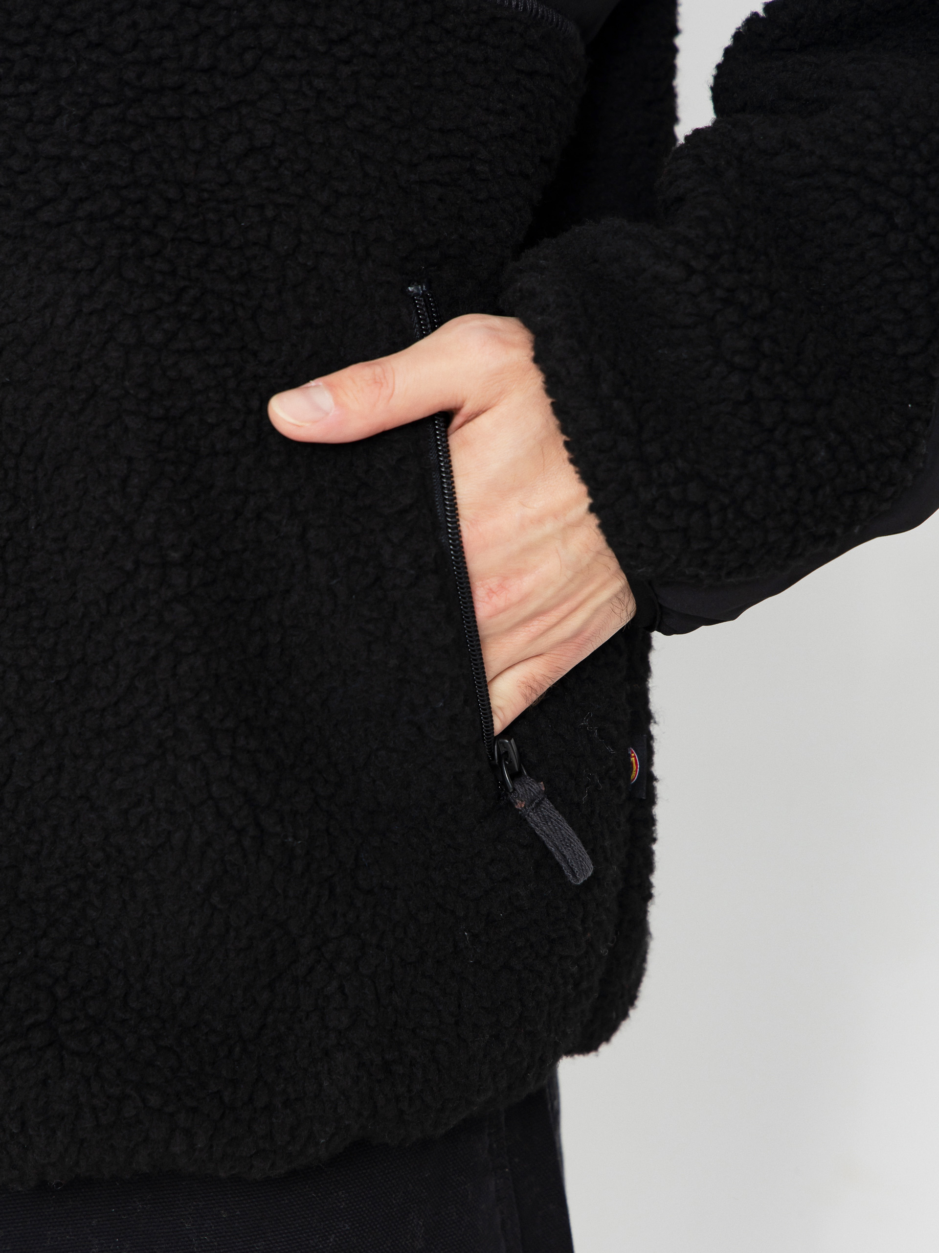 Férfi Dickies Central High Pile Polár pulóver (black)