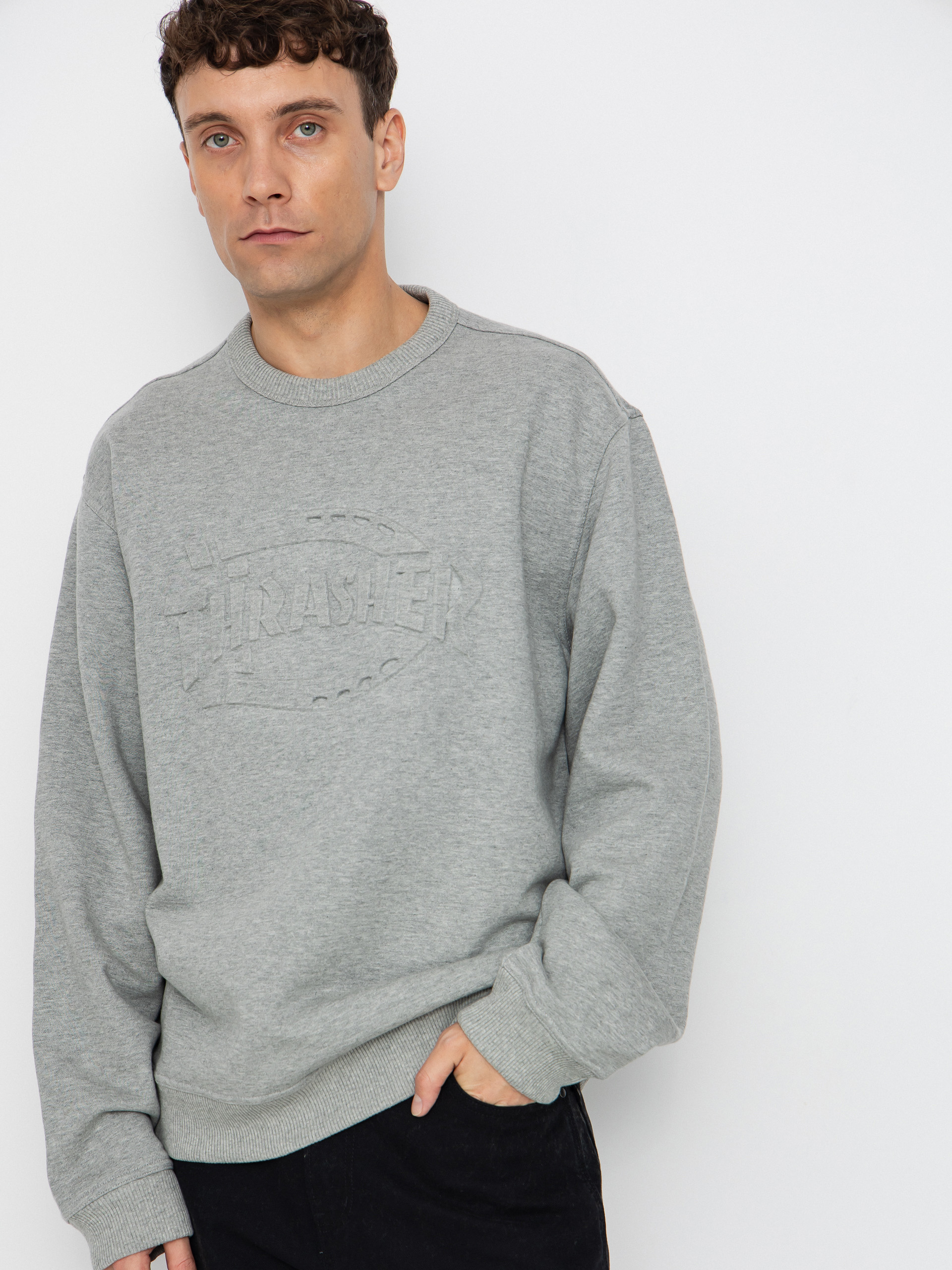 Dickies x Thrasher Sweatshirt Pulóver (grey melange)