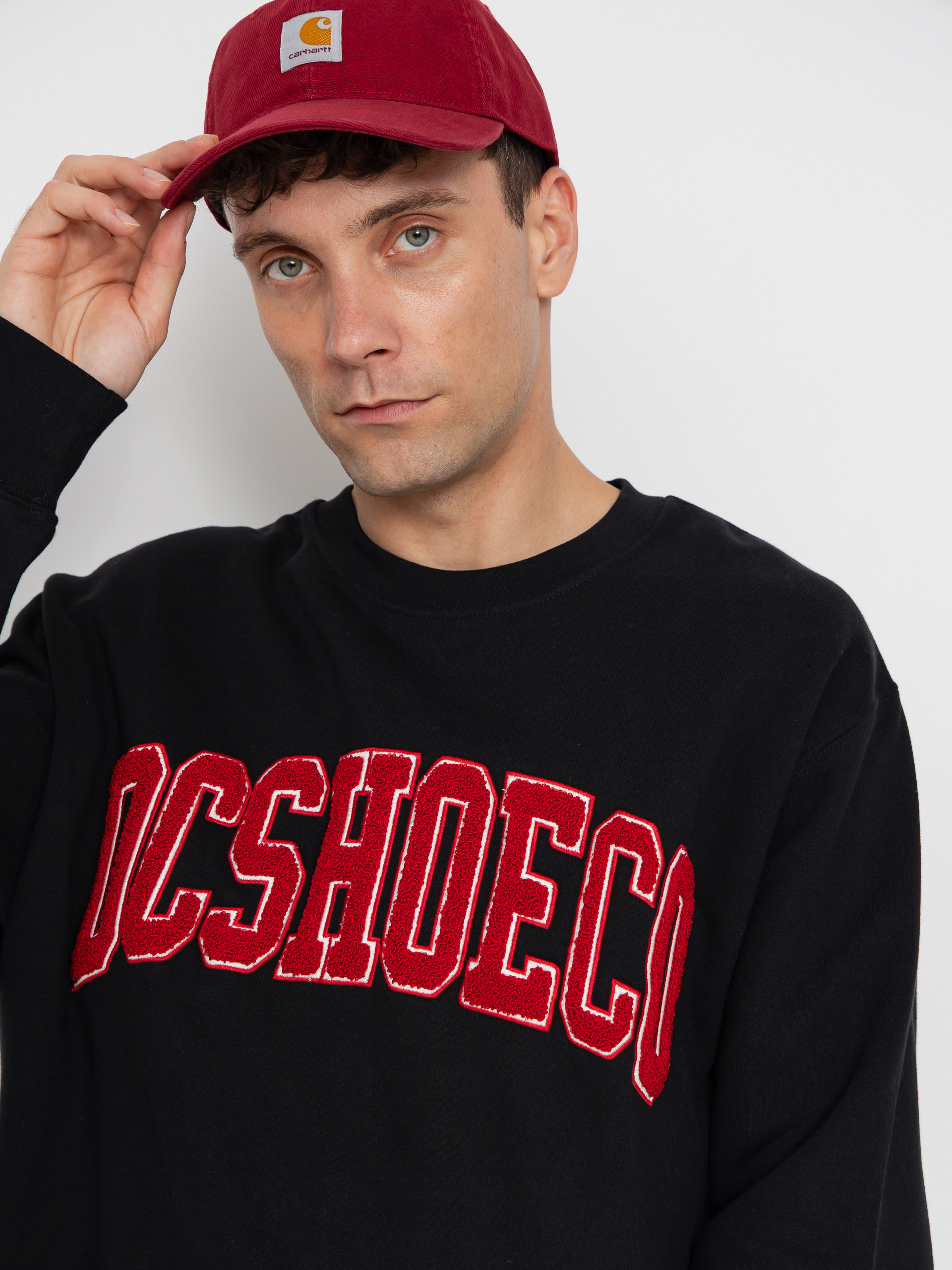 DC Varsity Crew Pulóver (black)