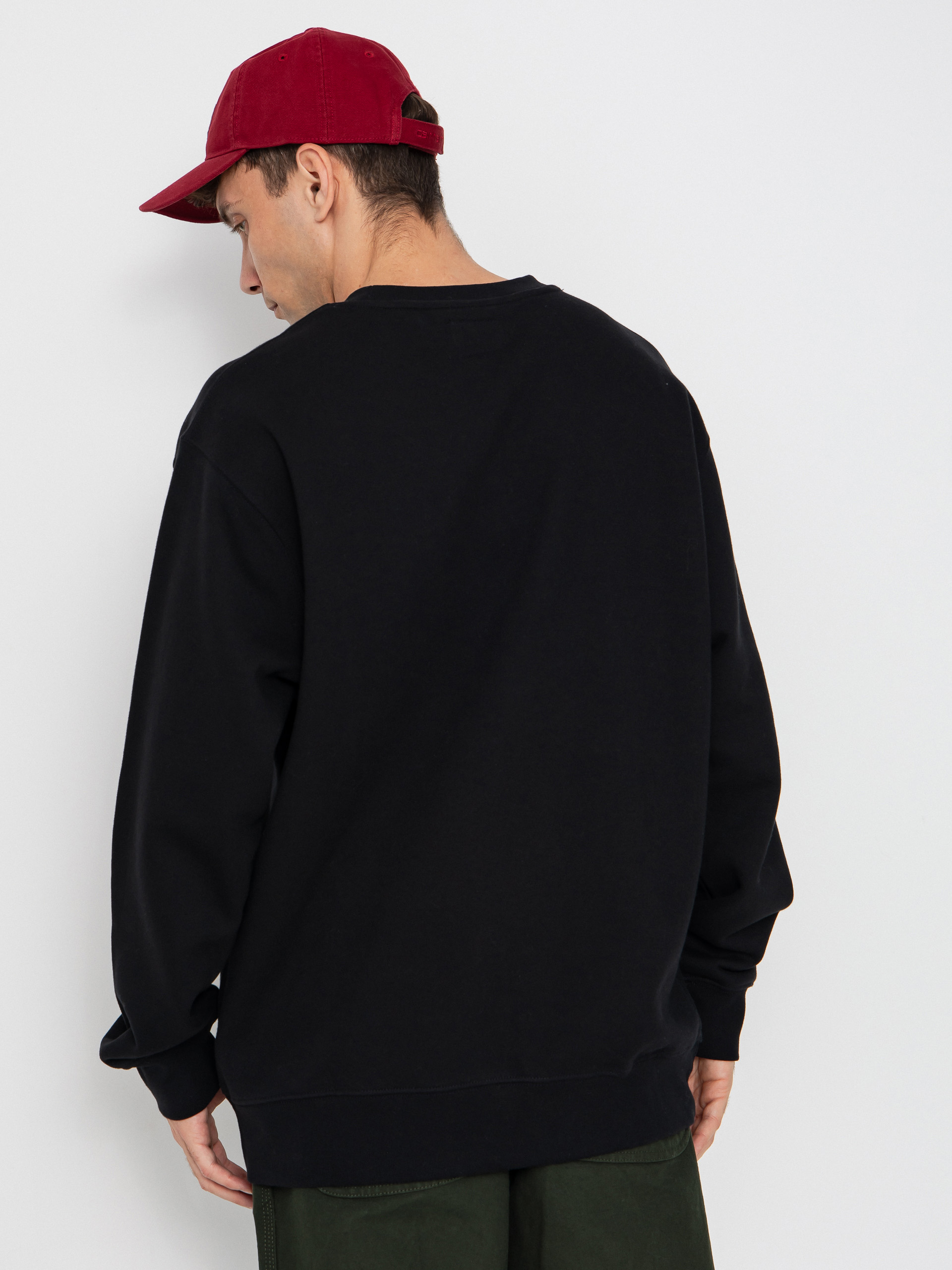 DC Varsity Crew Pulóver (black)