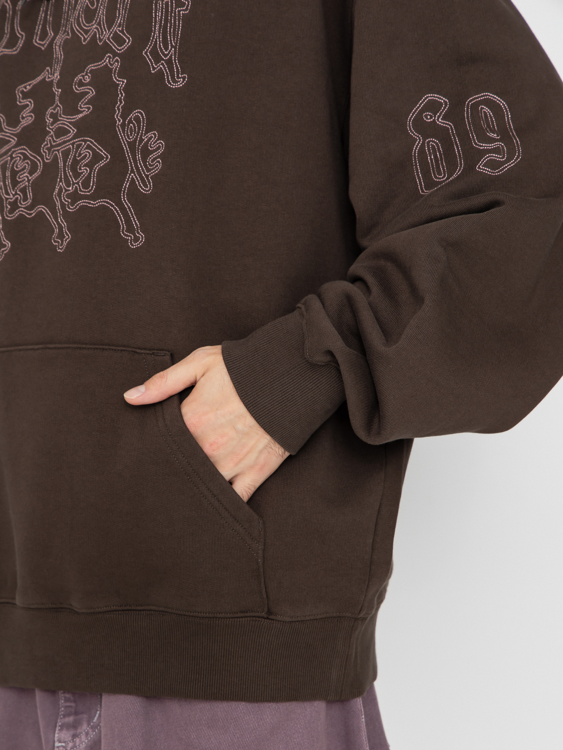 Carhartt WIP Hackwork HD Kapucnis pulóver (vitola/glassy pink)