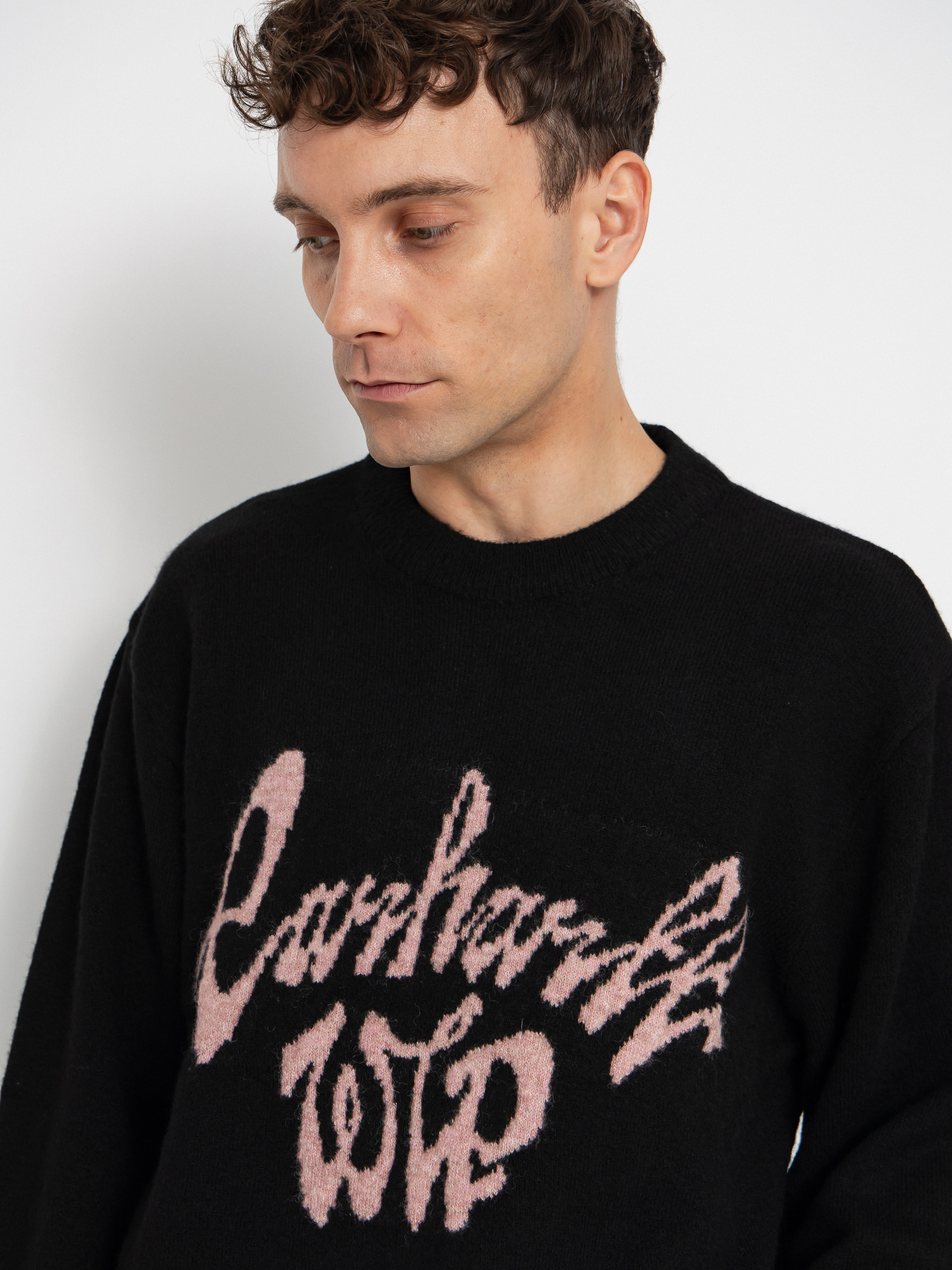 Carhartt WIP Chedda Pulóver (black/glassy pink)