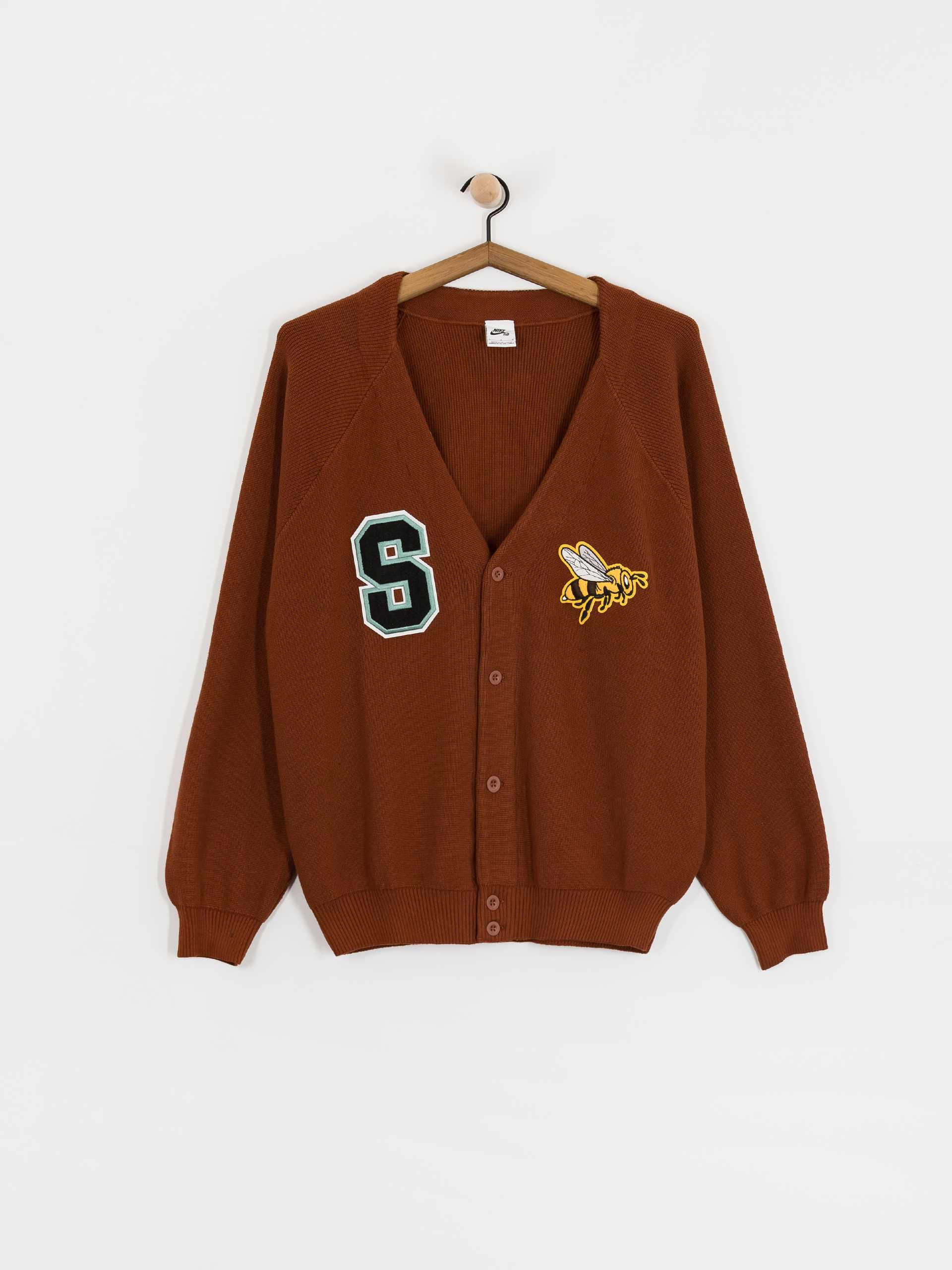 Pulóver Nike SB Collegial Cardigan (cinnamon)