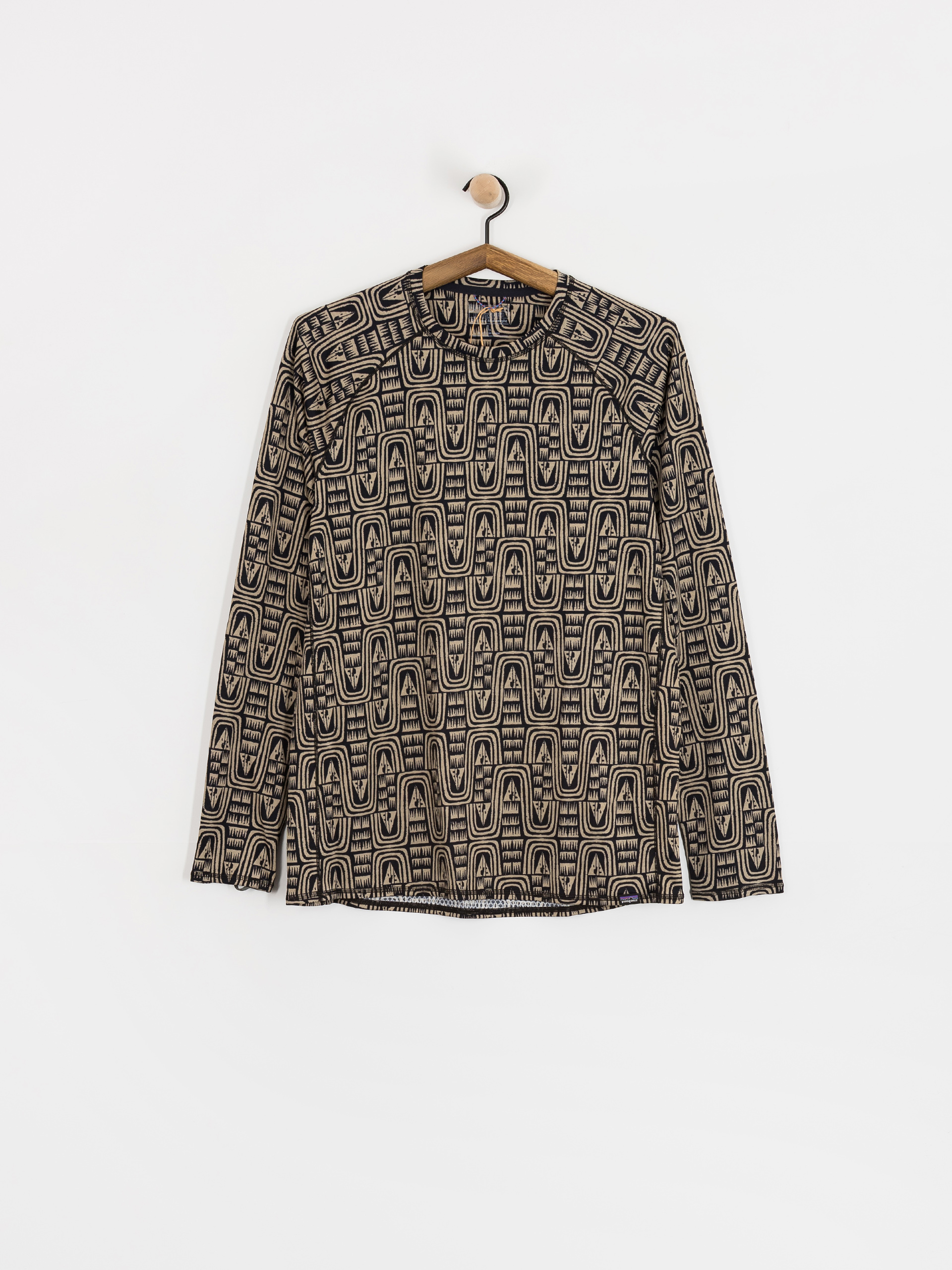 Hosszú ujjú felső Patagonia Cap MW Crew (flow sunken blue)