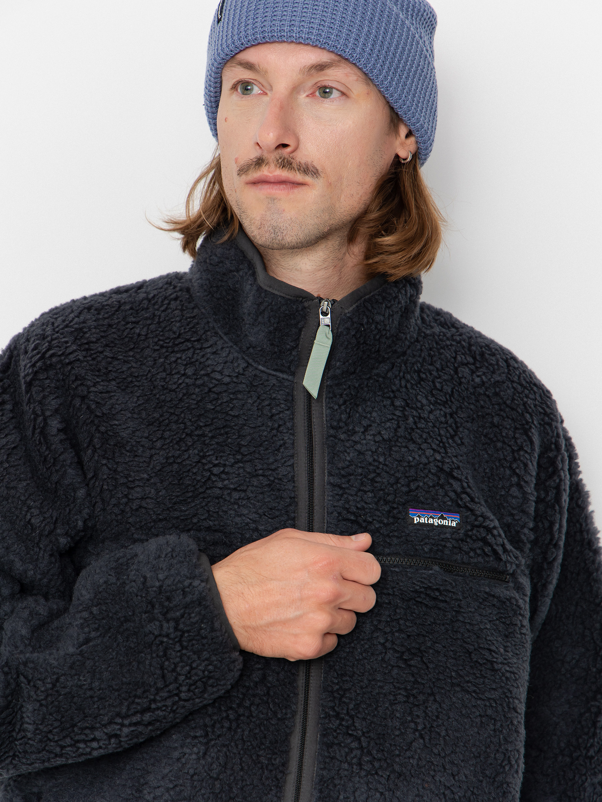 Patagonia Natural Blend Retro Cardigan Pulóver (ink black)