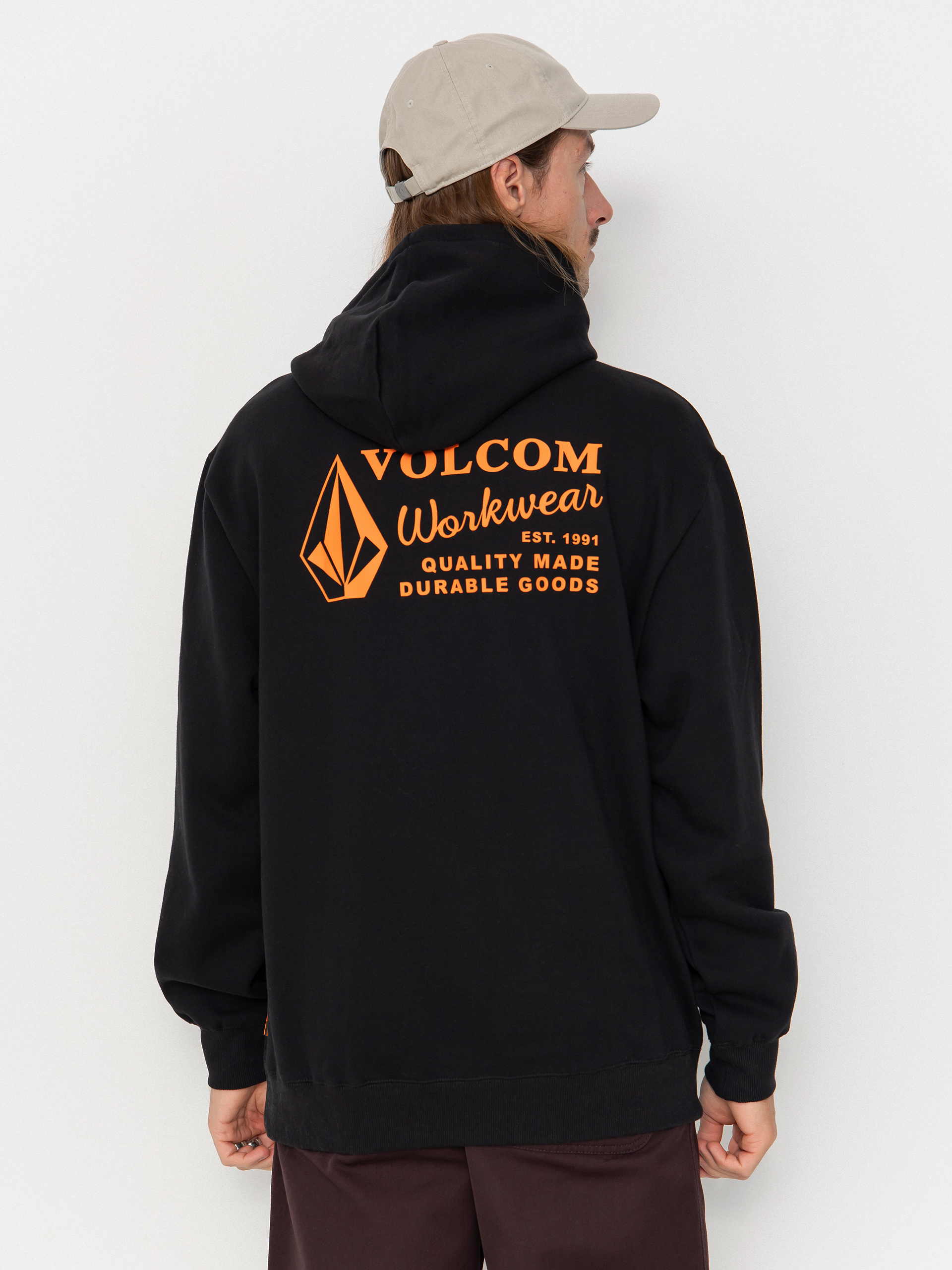 Kapucnis pulóver Volcom Workwear HD (black)