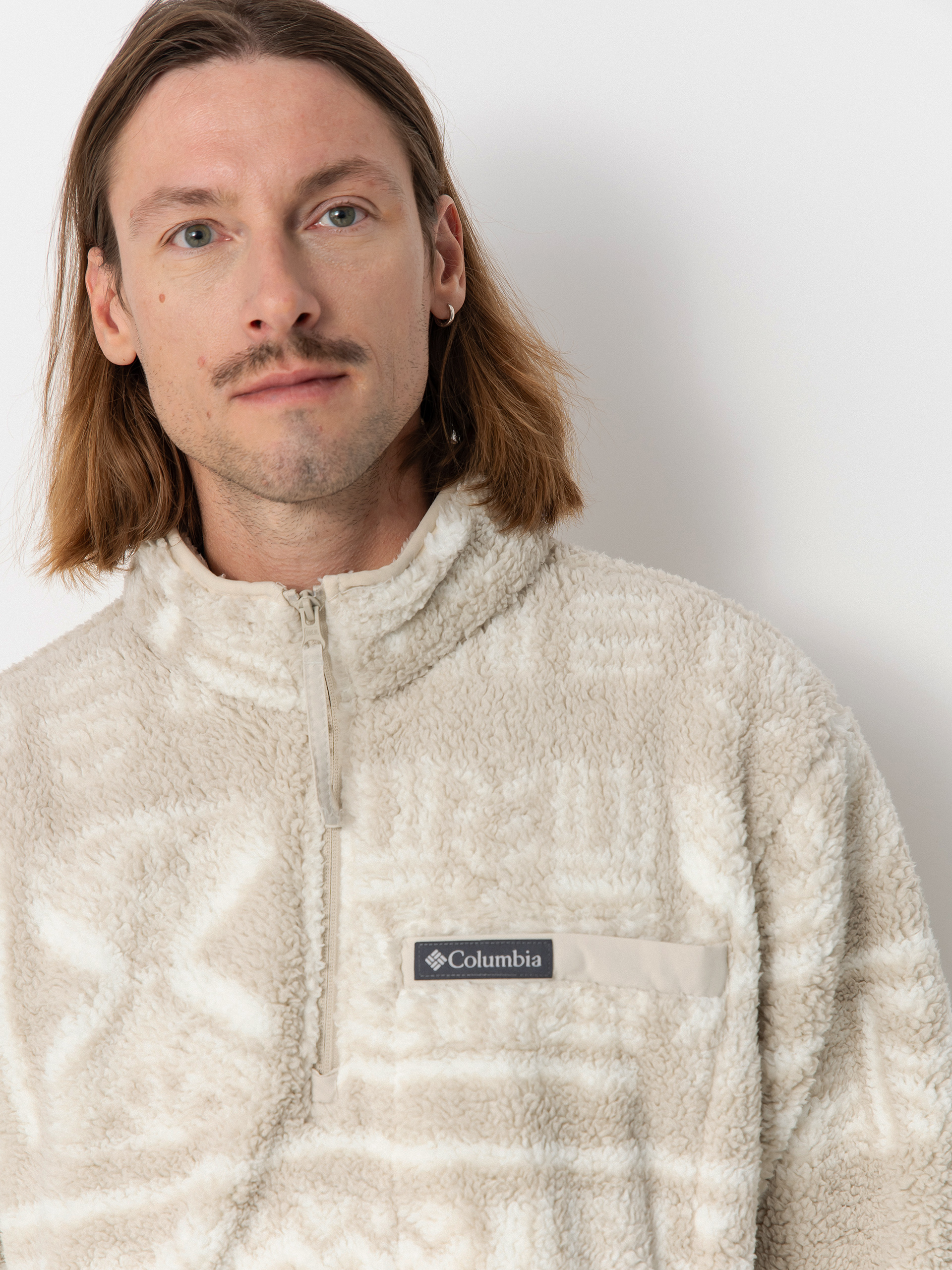 Férfi Columbia Rugged Ridge High Pile Half Zip Polár pulóver (dark stone deschutes days)