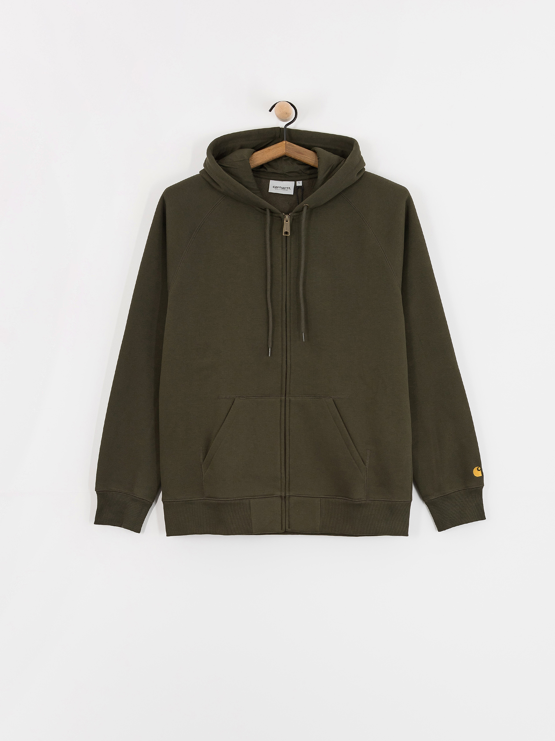 Carhartt WIP Chase ZHD Kapucnis pulóver (olive/gold)