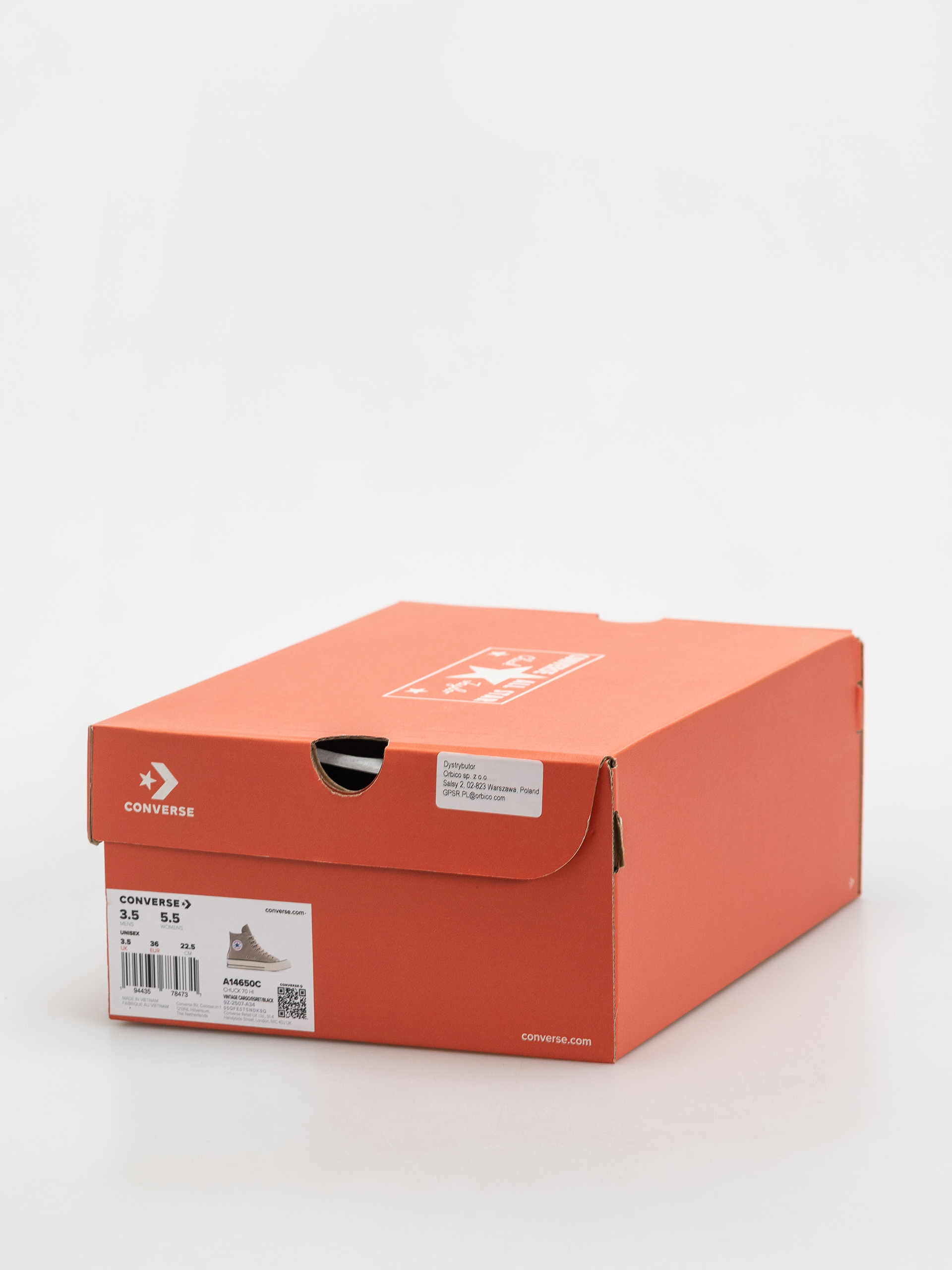 Tornacipők Converse Chuck 70 Hi (vintage cargo/egret/black)