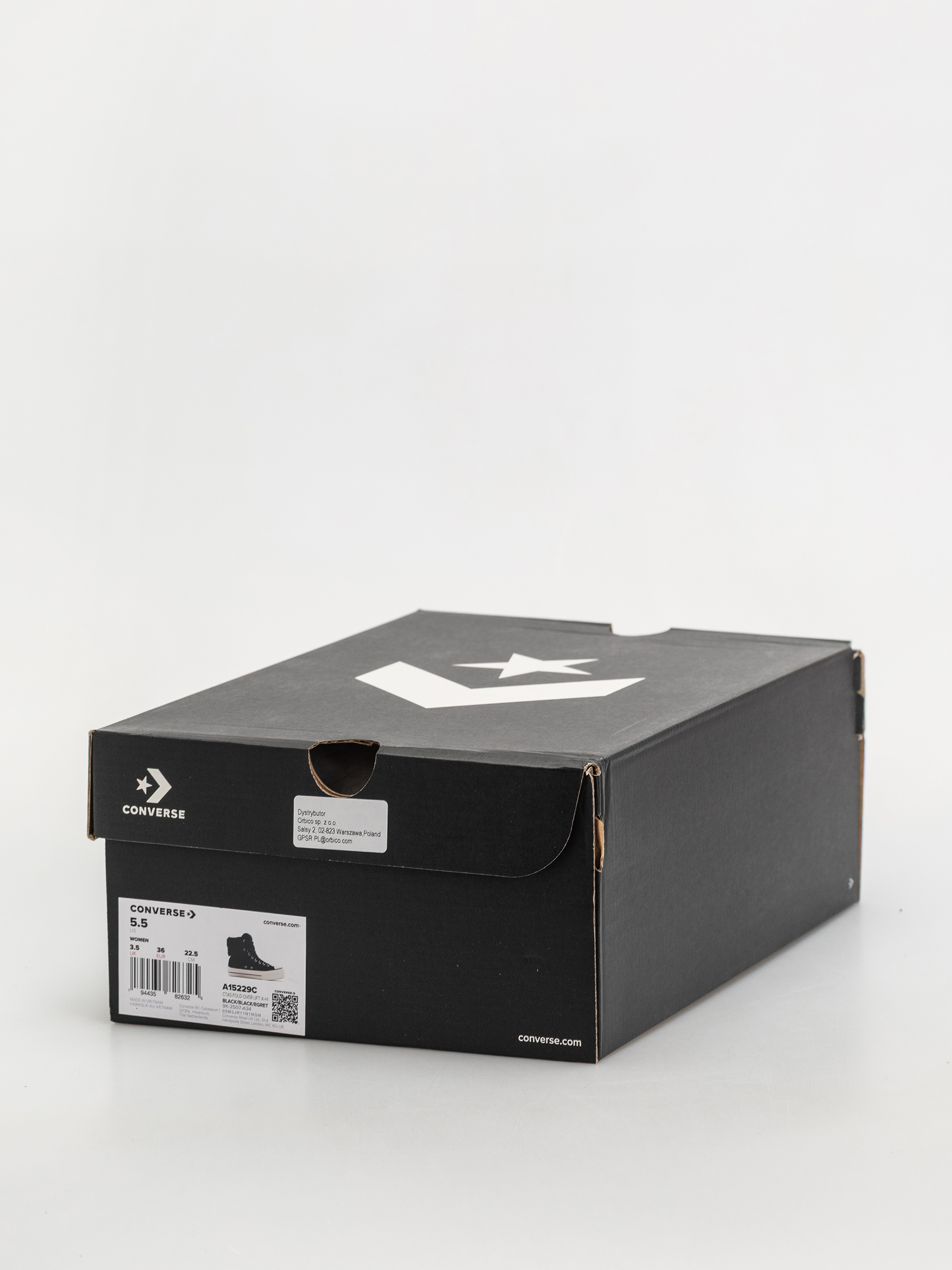 Tornacipők Converse Chuck Taylor All Star Fold Over Lift Wmn (black/black/black)