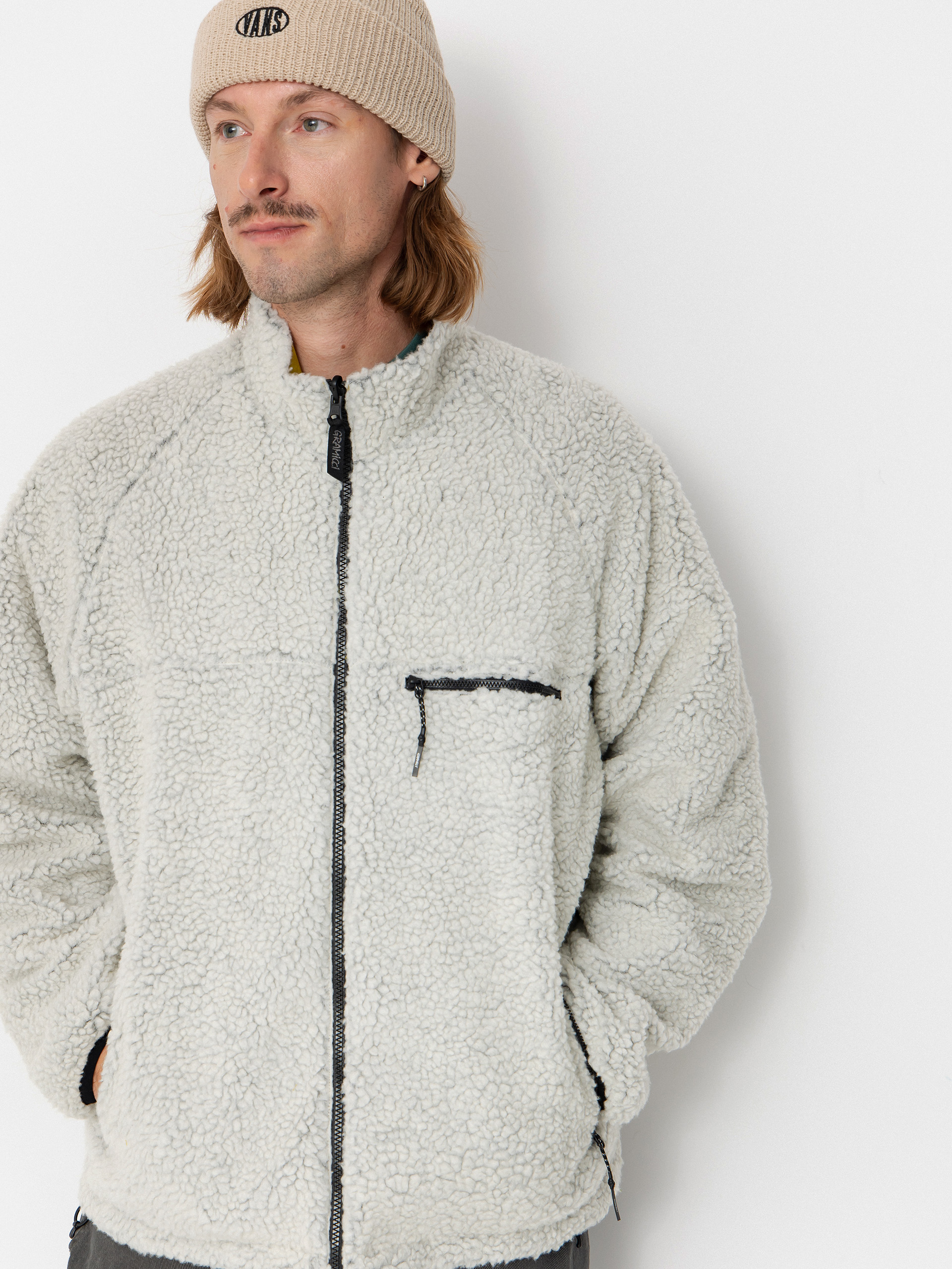 Dzseki Gramicci Reversible Sherpa (natural/chartreuse)