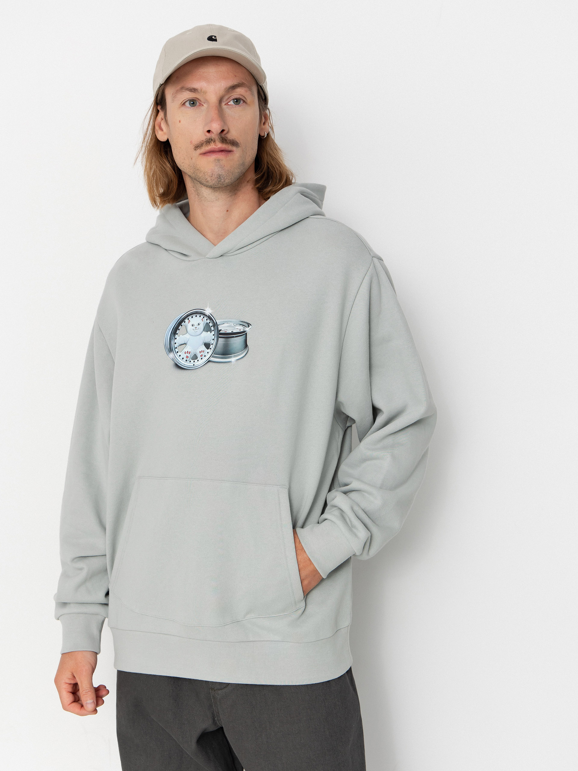 RipNDip Nerm On Wheels HD Kapucnis pulóver (grey)