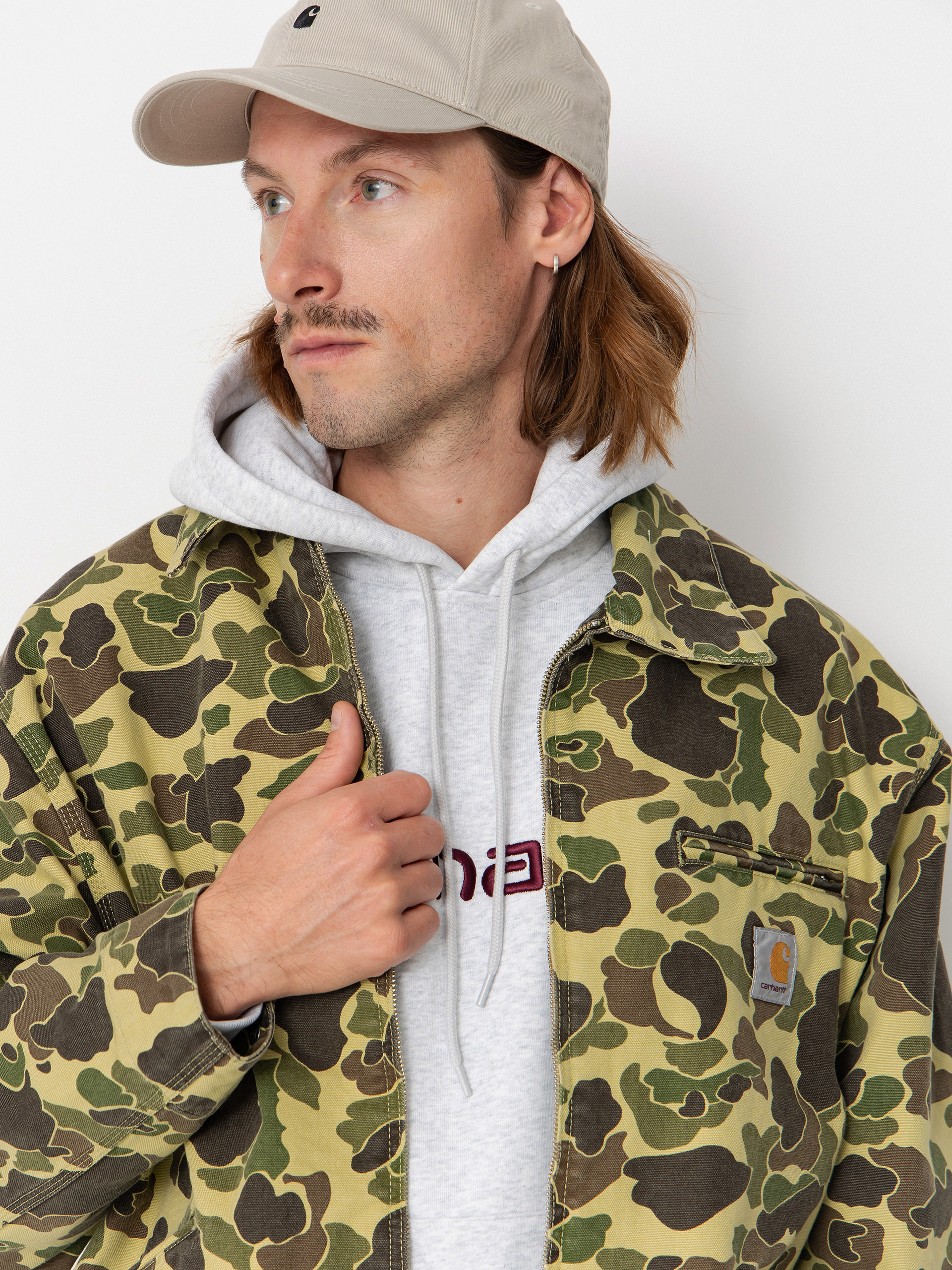 Dzseki Carhartt WIP Duck Detroit (camo duck/green/stone washed)