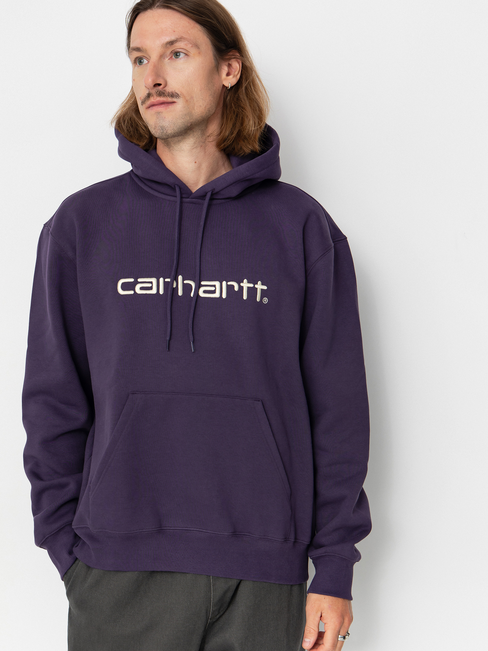 Kapucnis pulóver Carhartt WIP Carhartt HD (lakers/salt)