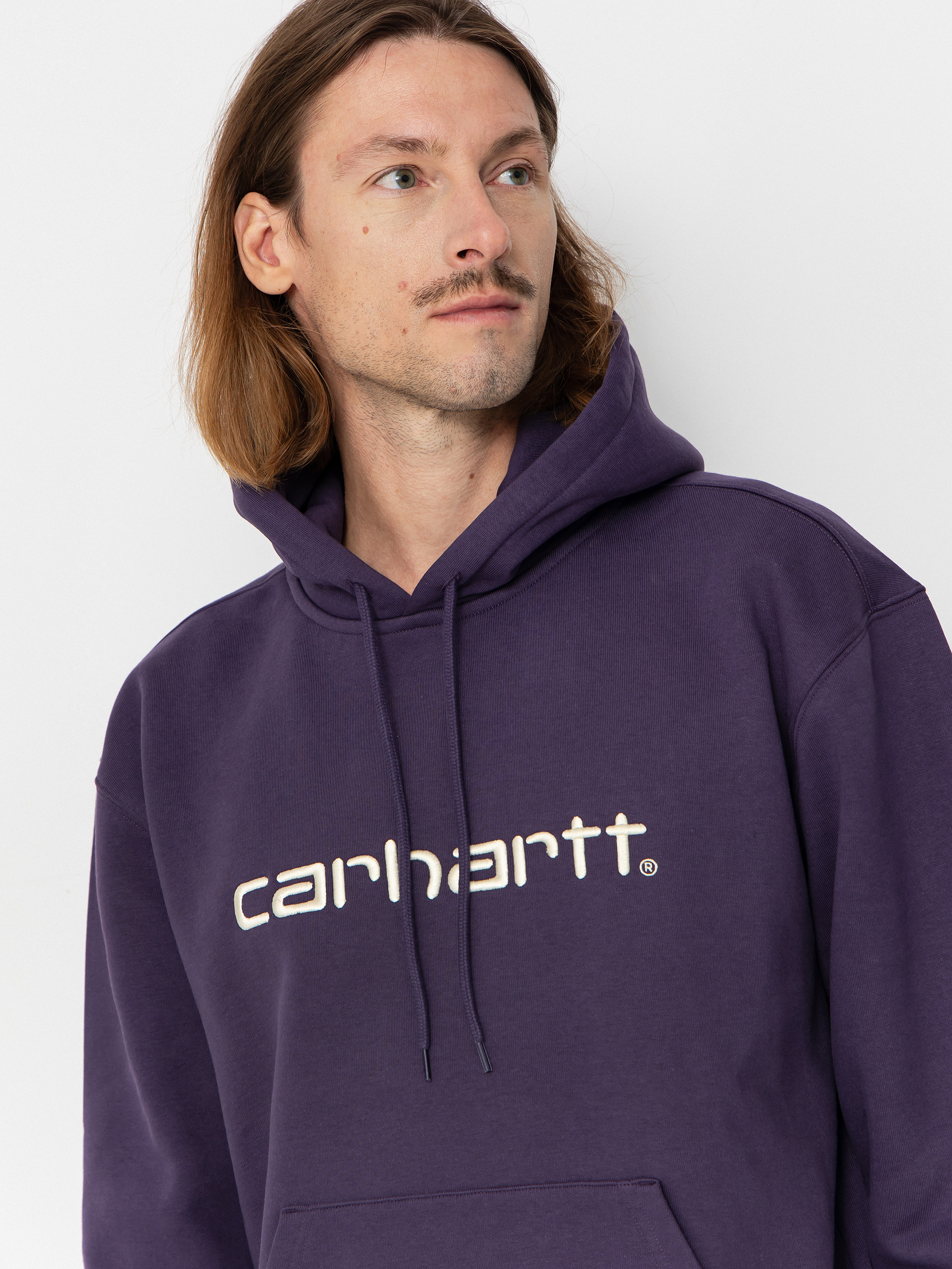 Kapucnis pulóver Carhartt WIP Carhartt HD (lakers/salt)
