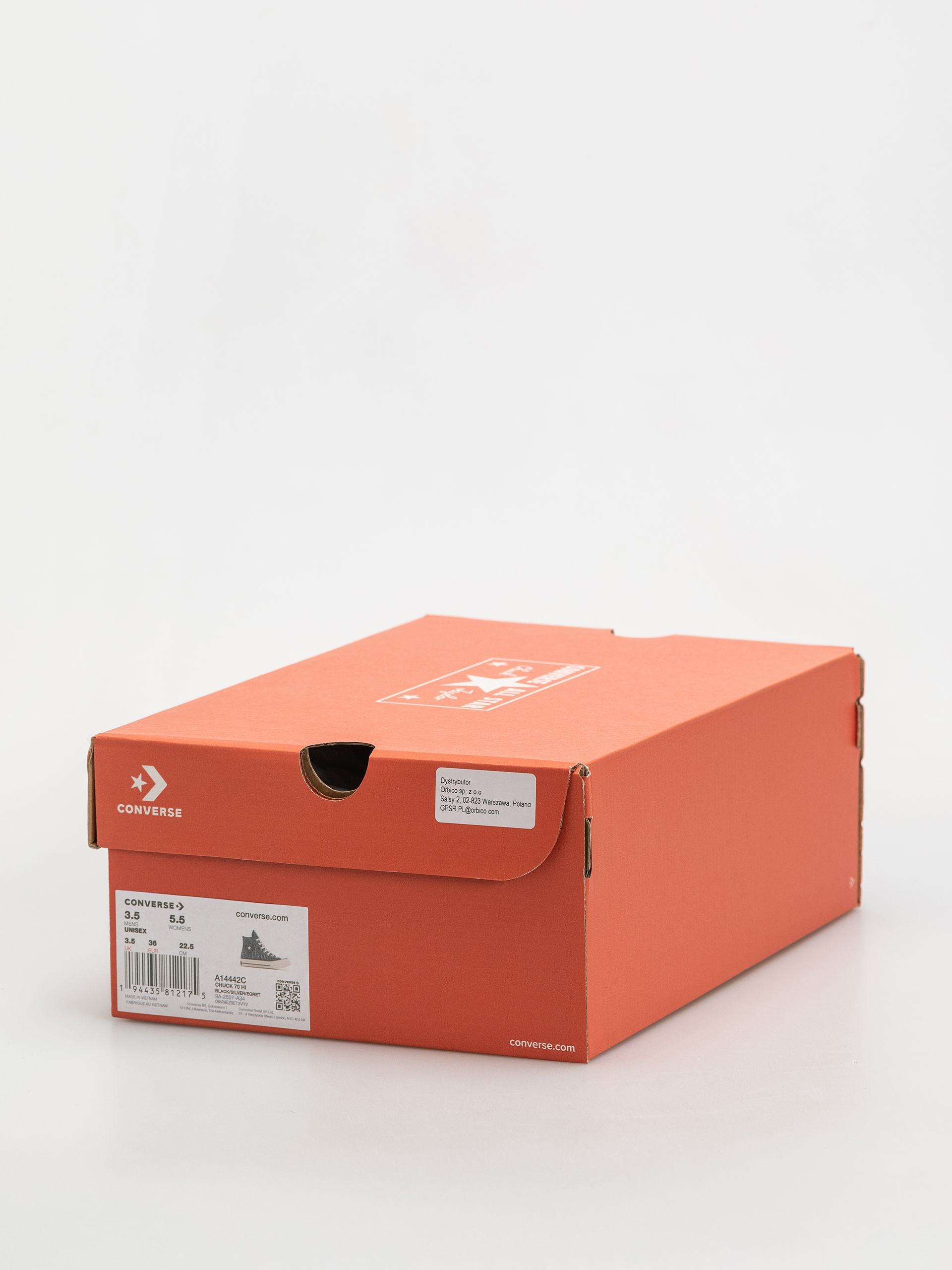 Tornacipők Converse Chuck 70 Hi (black/silver/egret)