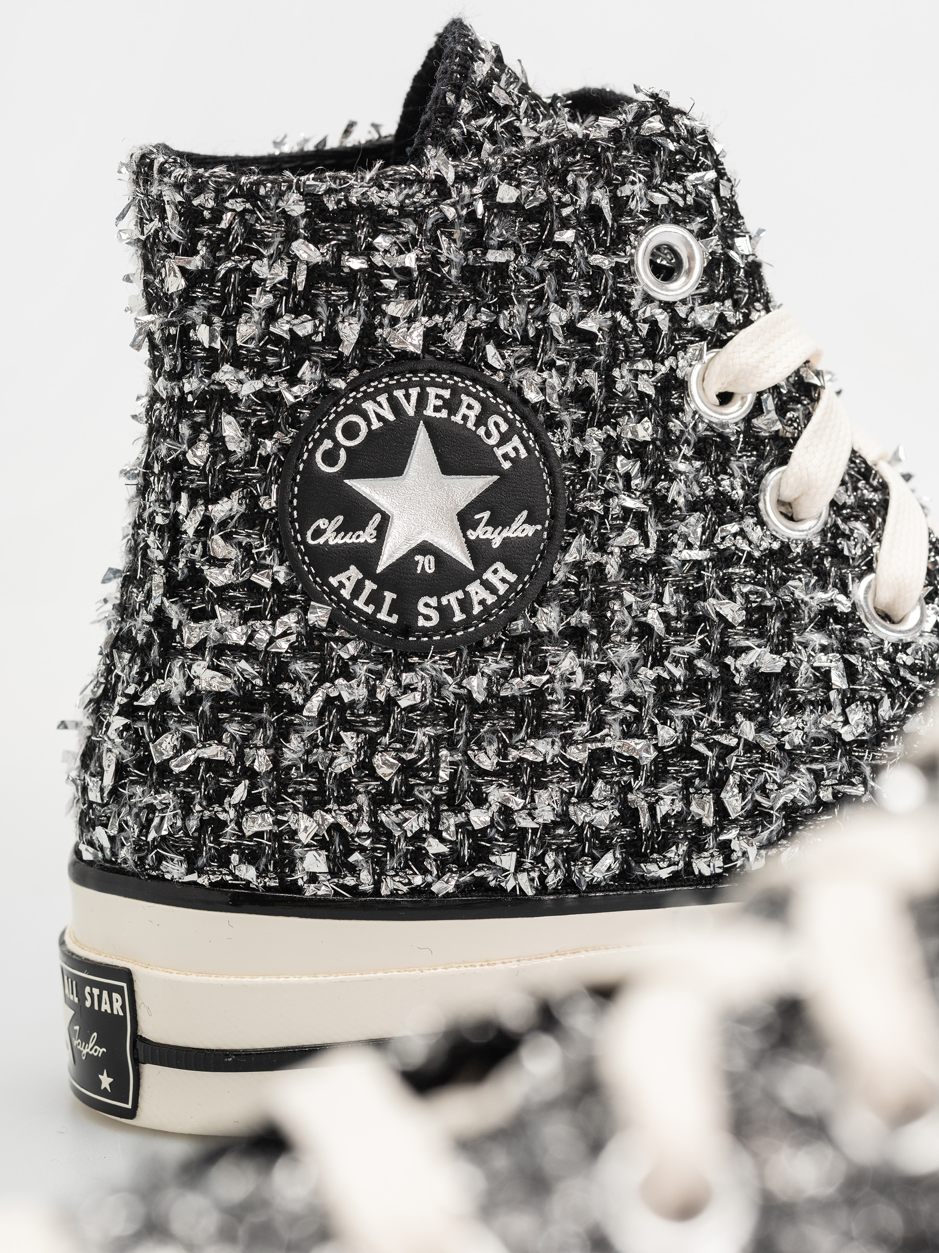 Tornacipők Converse Chuck 70 Hi (black/silver/egret)