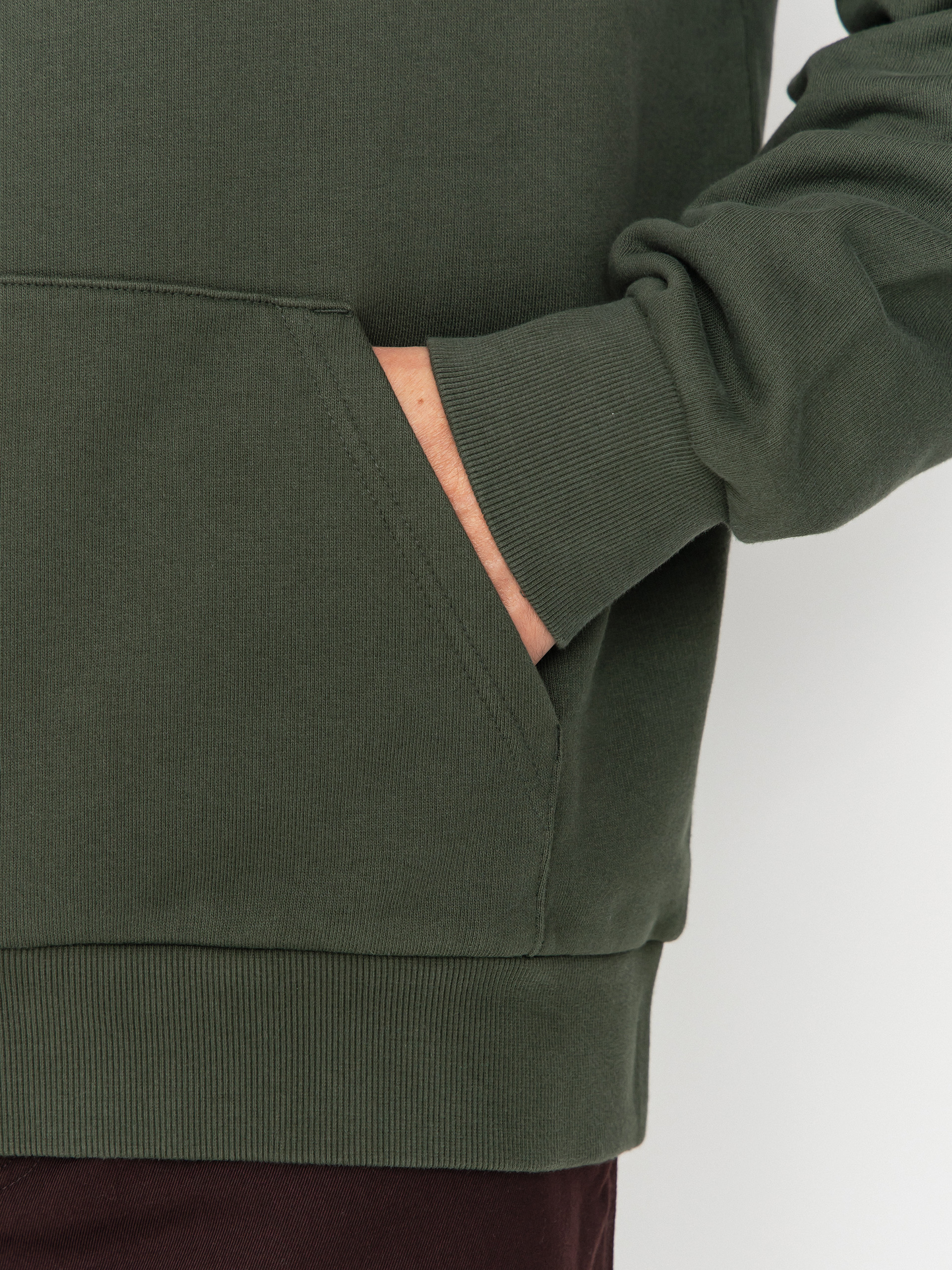 Kapucnis pulóver Carhartt WIP Script Embroidery HD (opuntia/white)