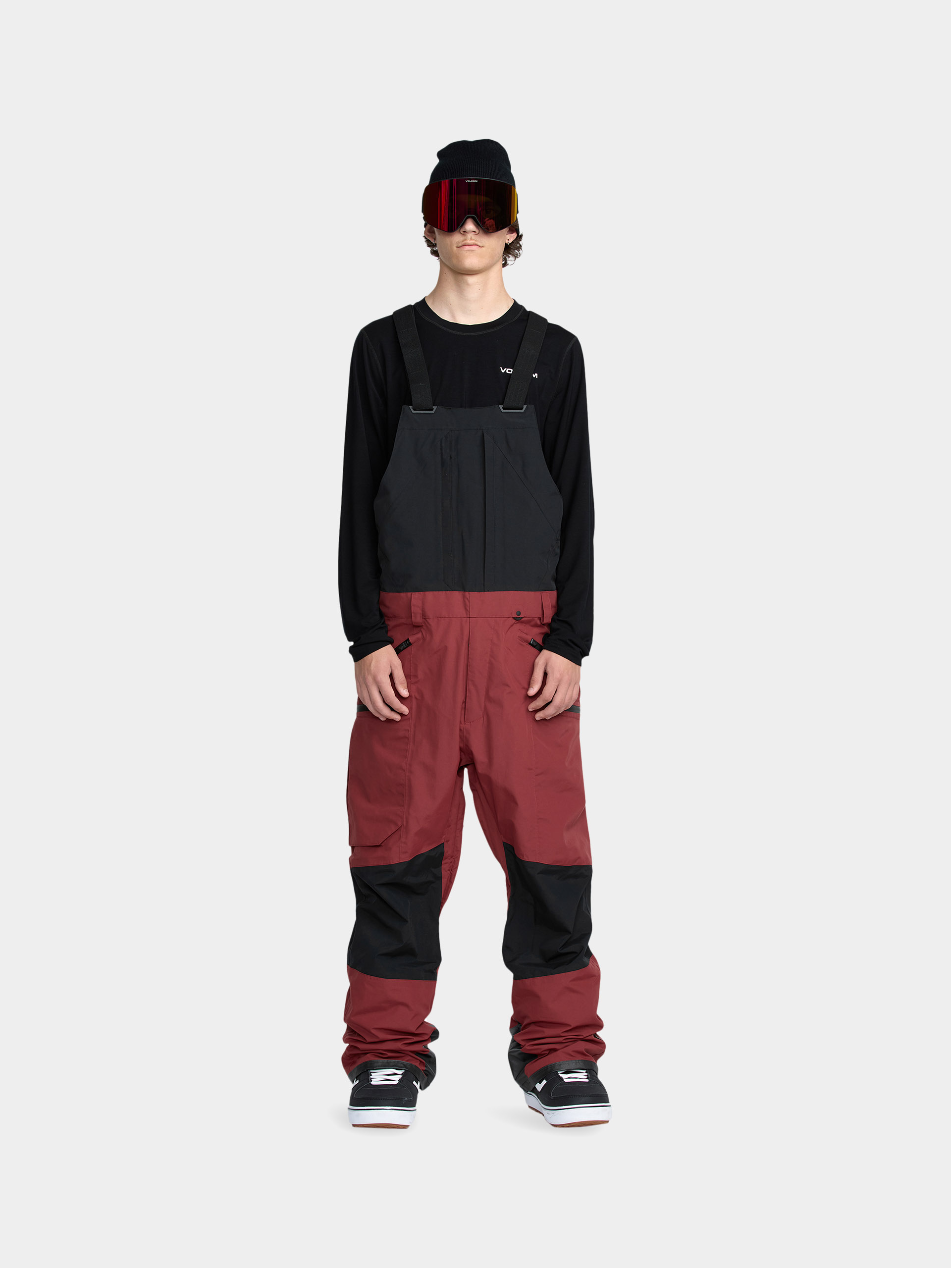 Snowboard nadrág Volcom Rain Gore Tex Bib Overall (burnt red)