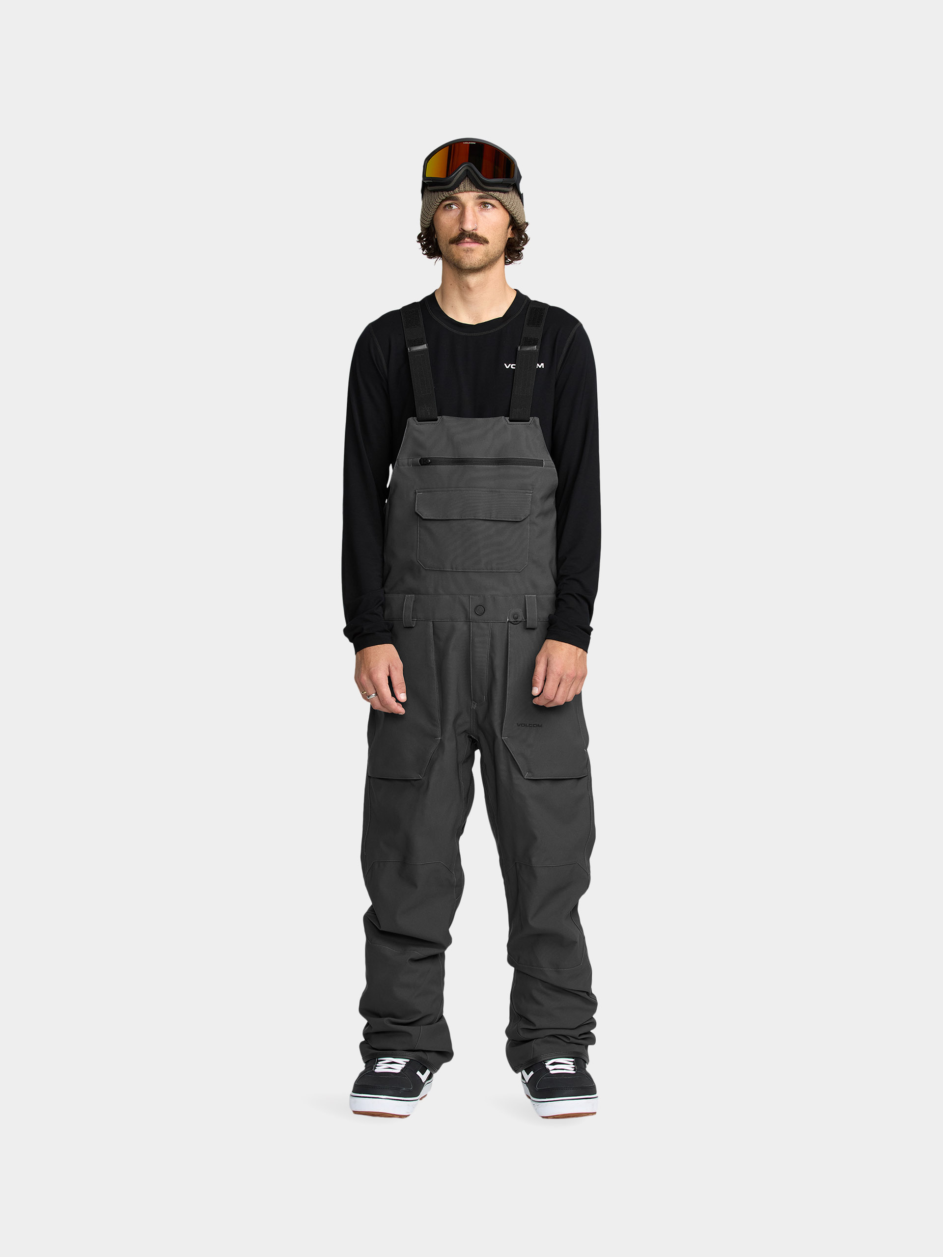 Snowboard nadrág Volcom Roan Bib Overall (dark grey)