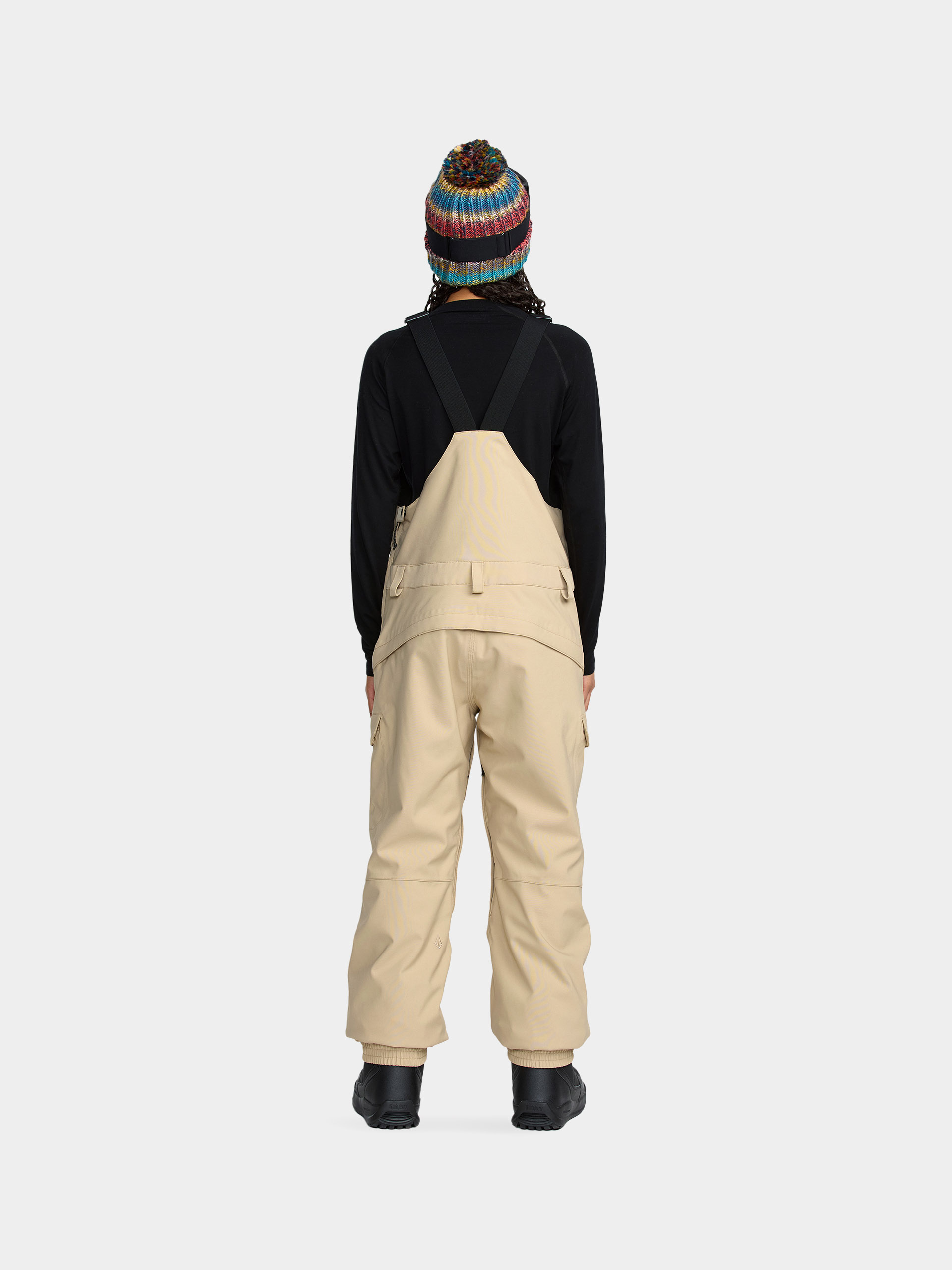 Női Snowboard nadrág Volcom Creston 3D Stretch Bib Overall (oatmeal)