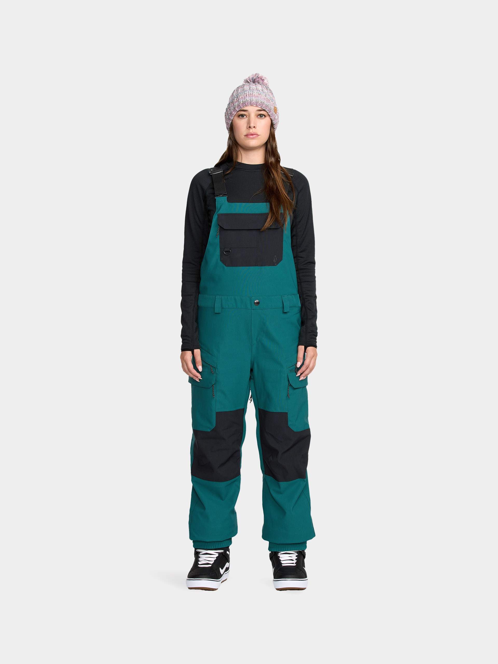 Snowboard nadru00e1g Volcom Creston 3D Stretch Bib Overall Wmn (atlantic deep)