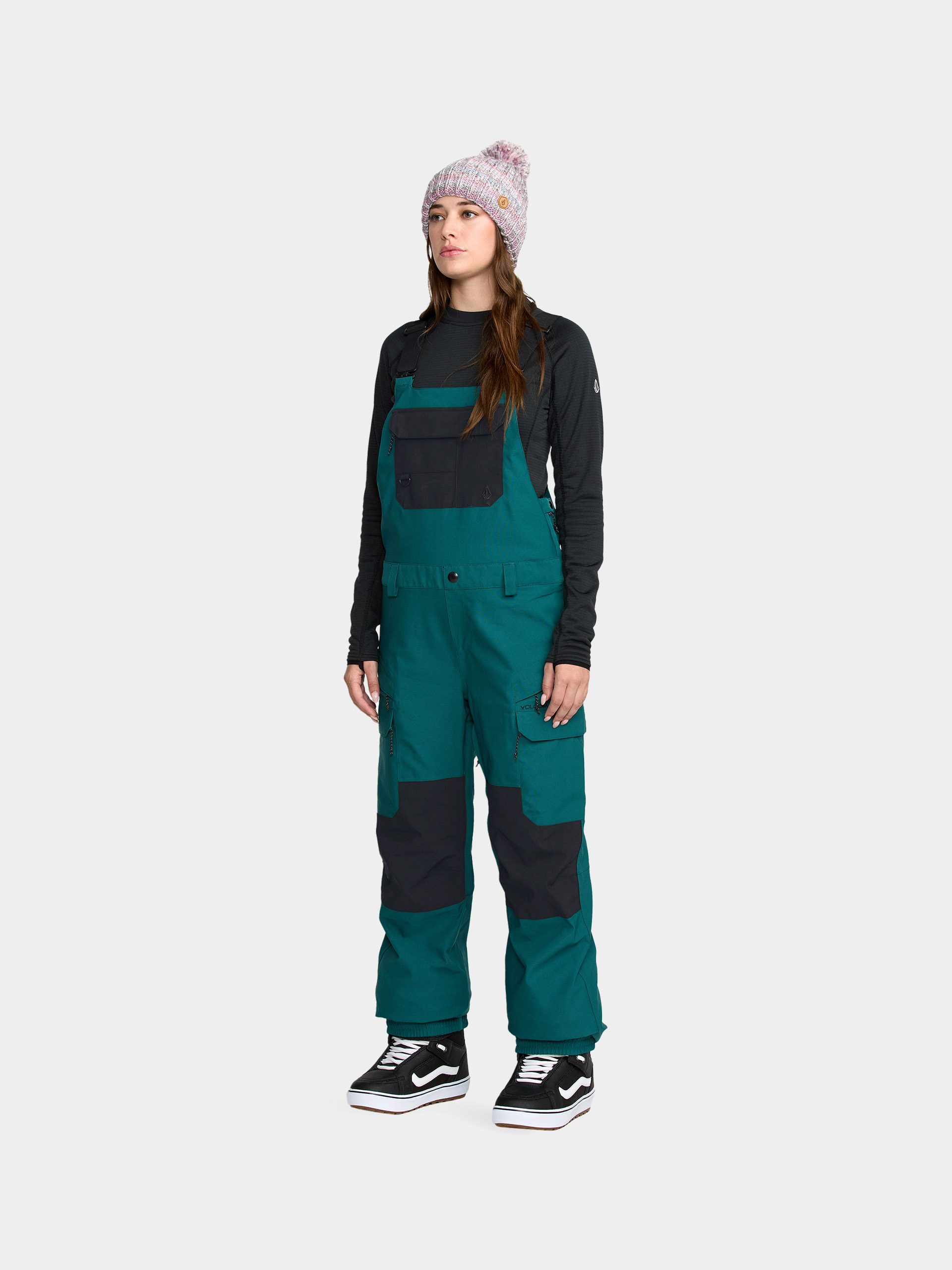 Női Snowboard nadrág Volcom Creston 3D Stretch Bib Overall (atlantic deep)