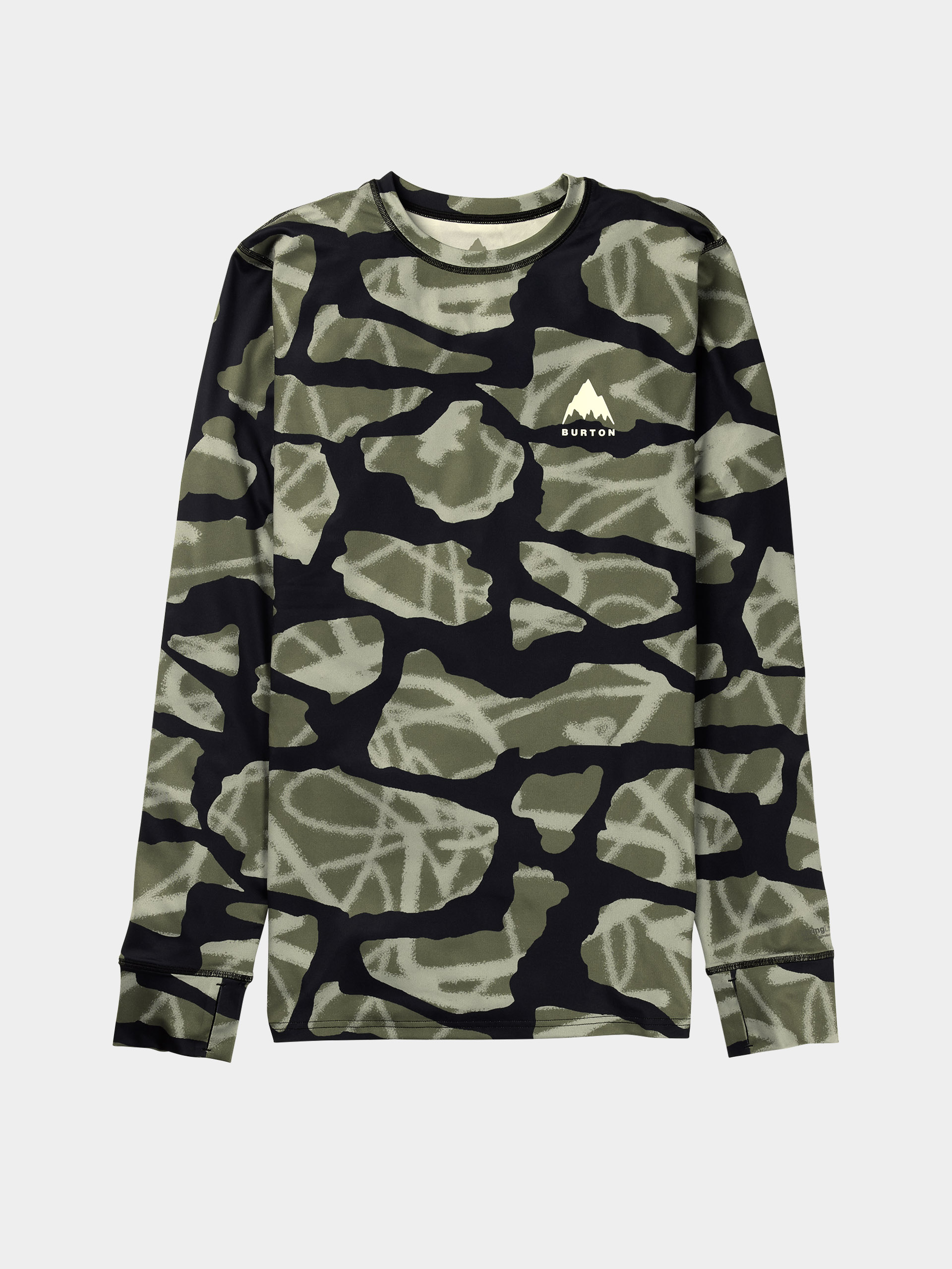 Hosszú ujjú thermo felső Burton Lightweight X (graffiti camo)