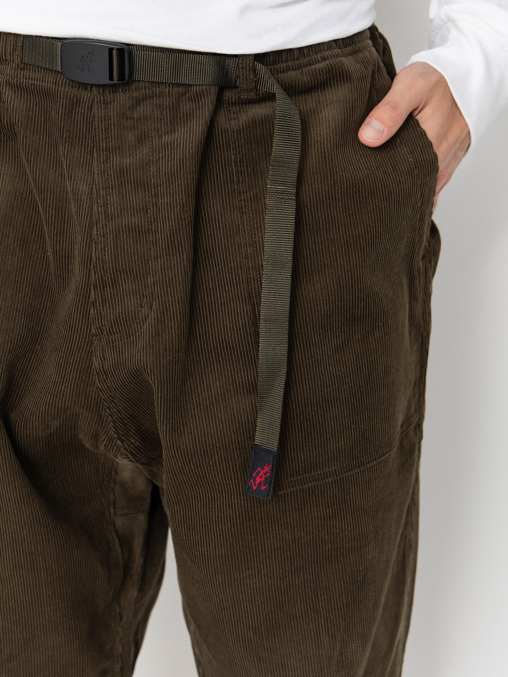 Gramicci Corduroy Loose Tapered Ridge Kisnadrág (olive)