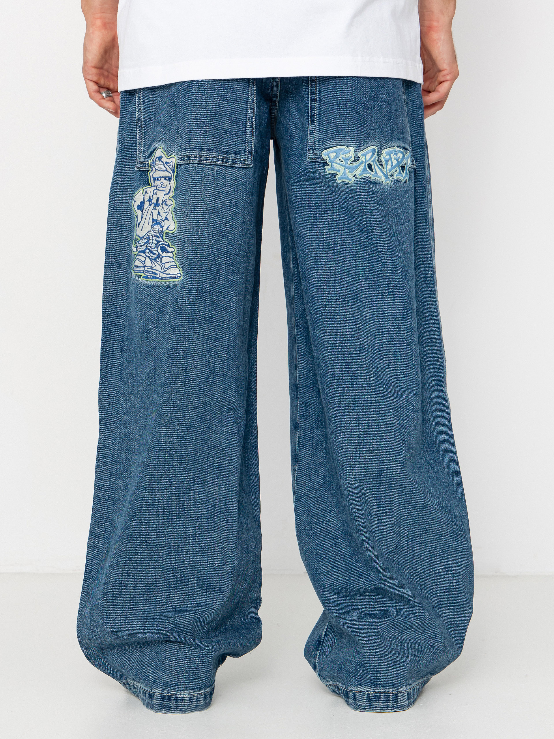 RipNDip Ace Ultra Wide Leg Kisnadrág (medium wash)