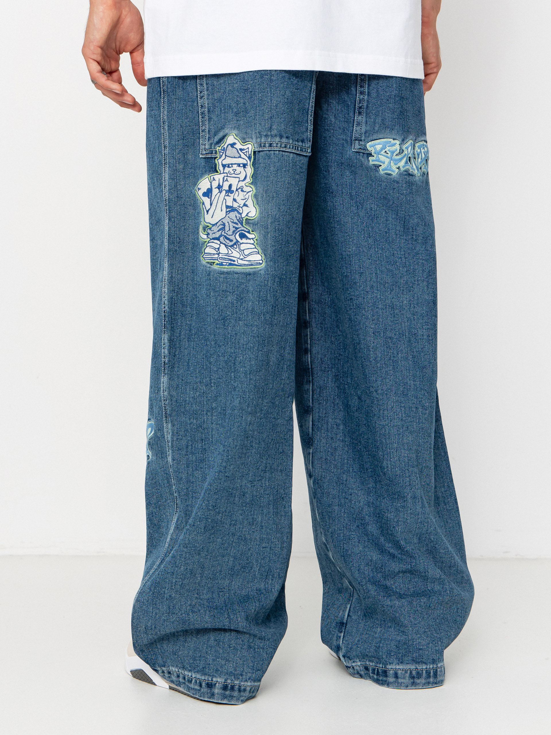 RipNDip Ace Ultra Wide Leg Kisnadrág (medium wash)