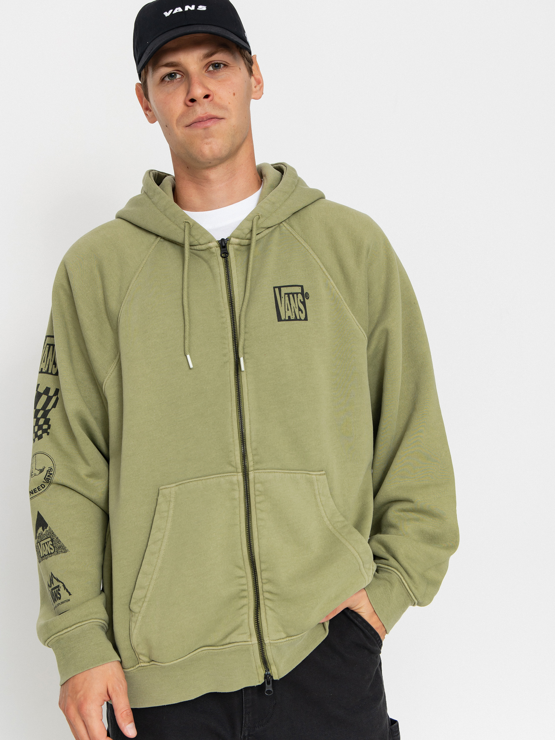 Vans Mte Teamteam Full Zip Pulu00f3ver (loden green)