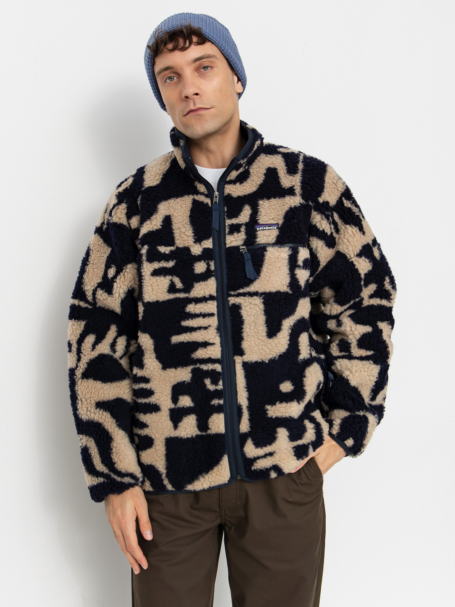 Patagonia Natural Blend Retro Cardigan Pulu00f3ver (mother tree oar tan)