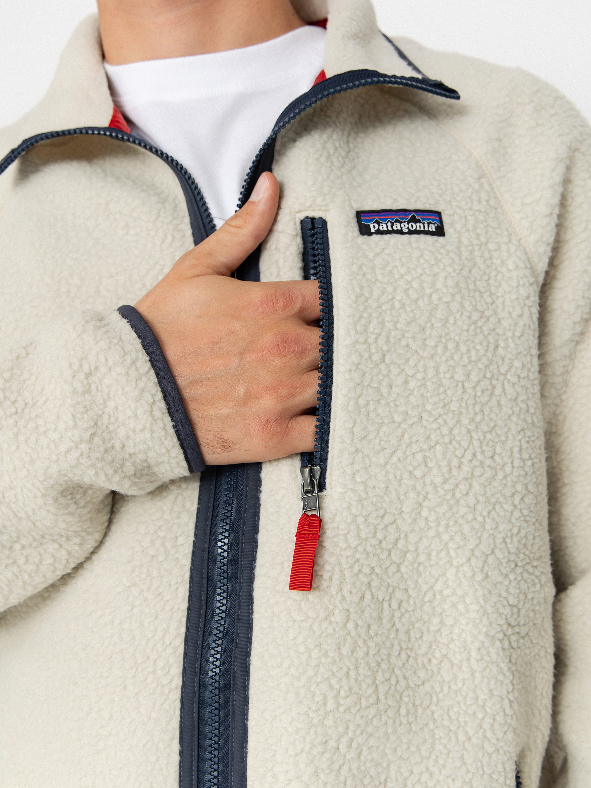 Patagonia Retro Pile Dzseki (pelican w/smolder blue)