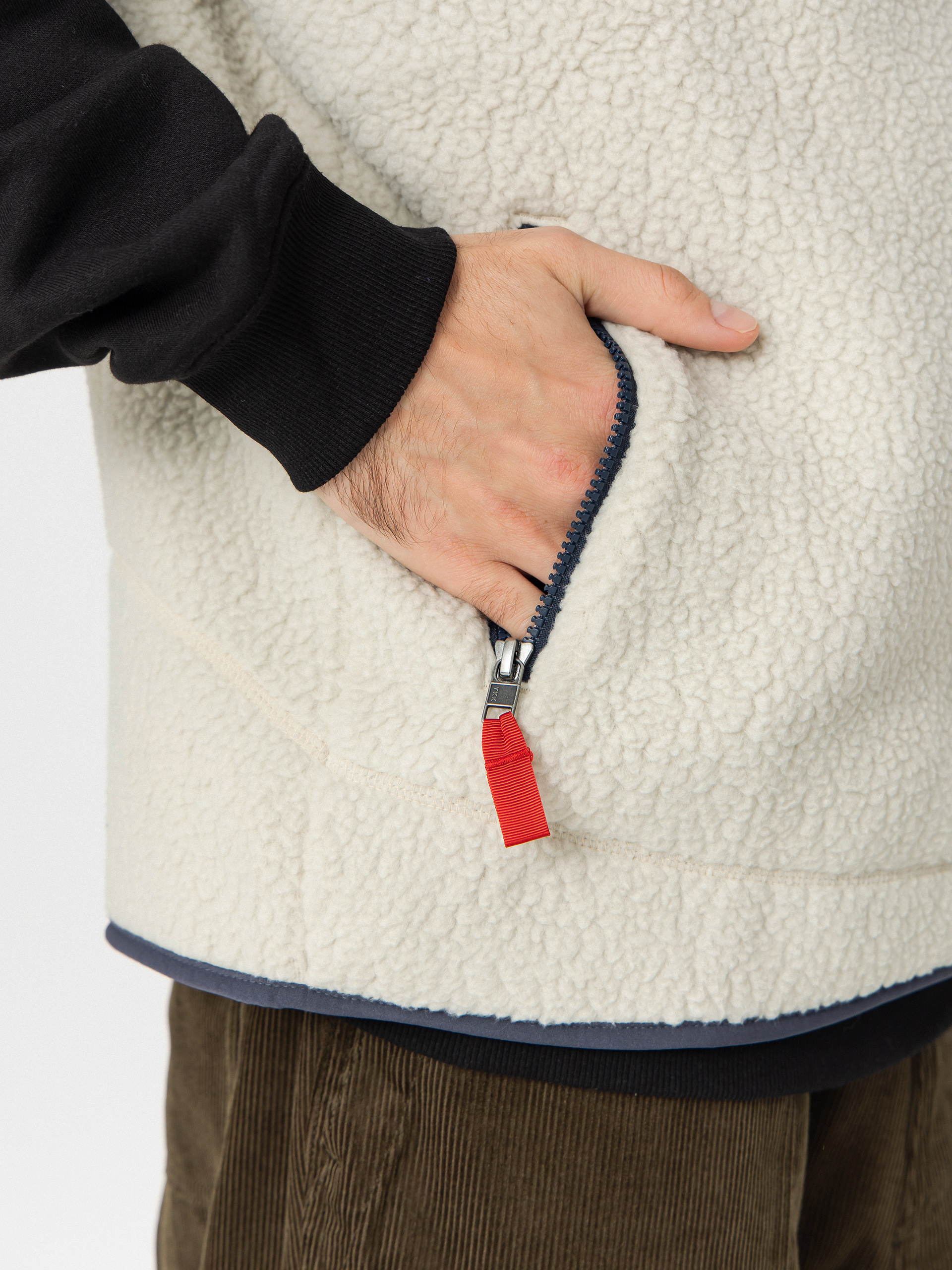 Patagonia Retro Pile Mellény (pelican w/smolder blue)