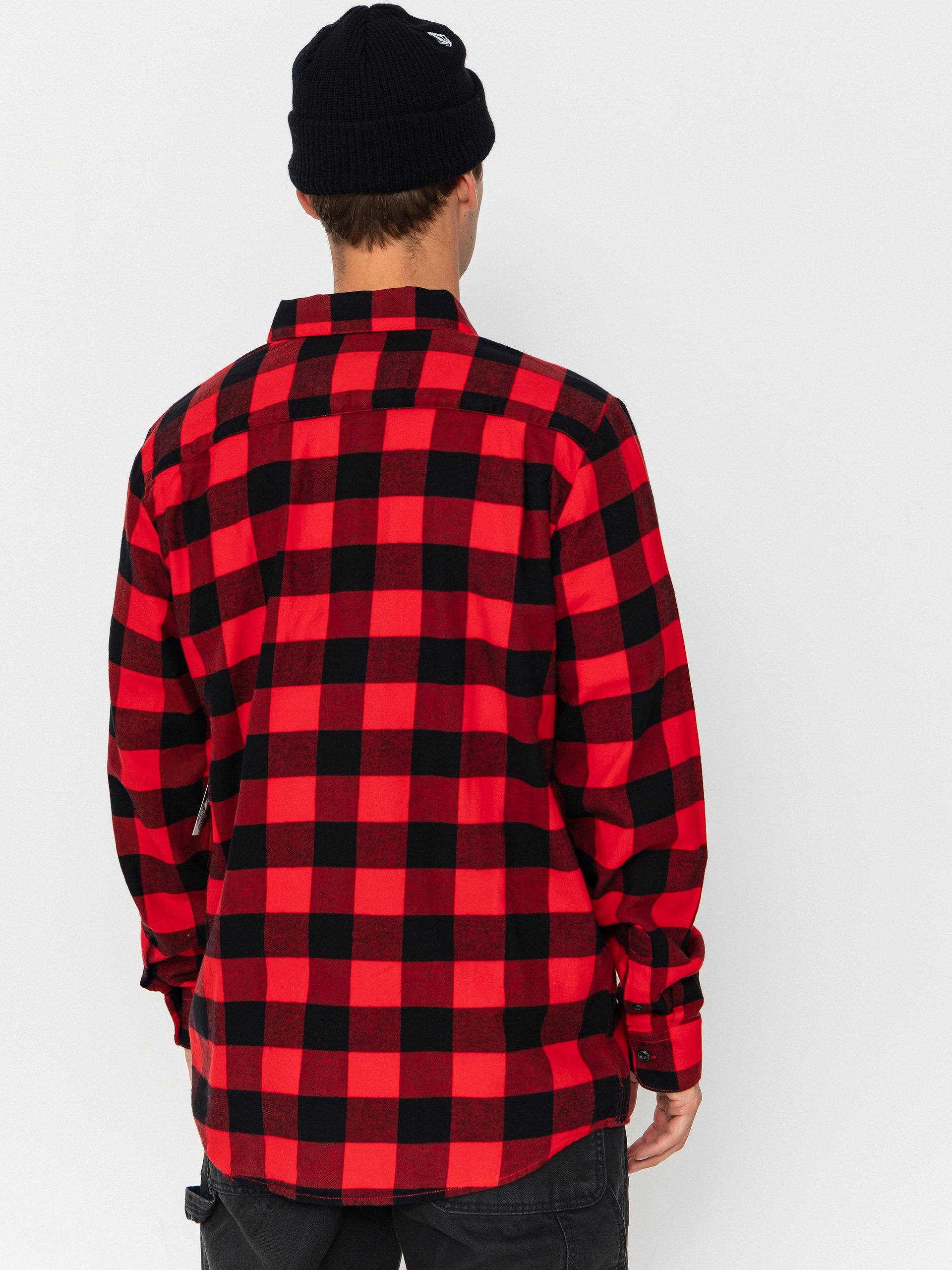 Volcom Caden Plaid Ing (lifeguard red)