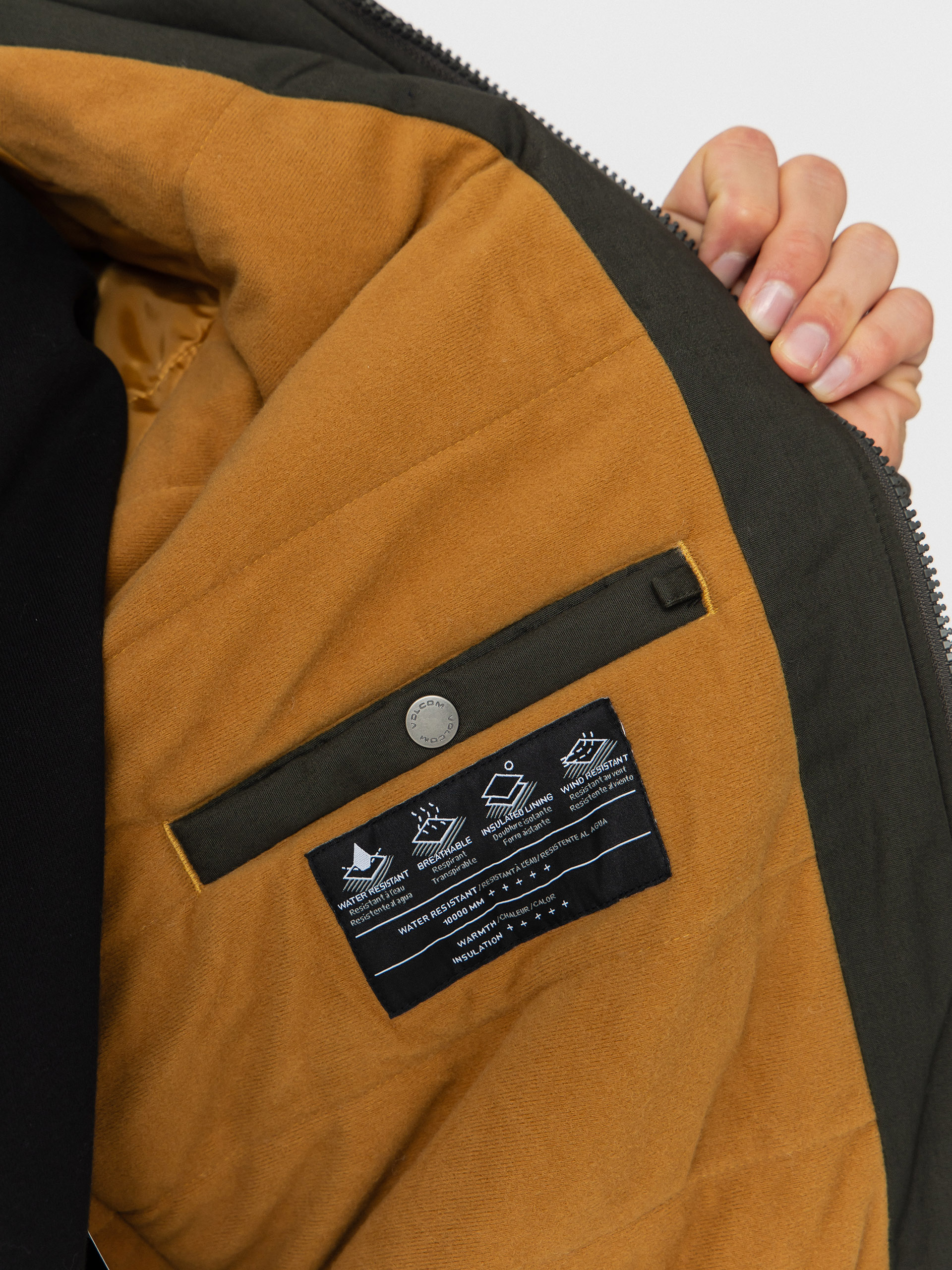 Volcom Hernan 10K Dzseki (rinsed black)