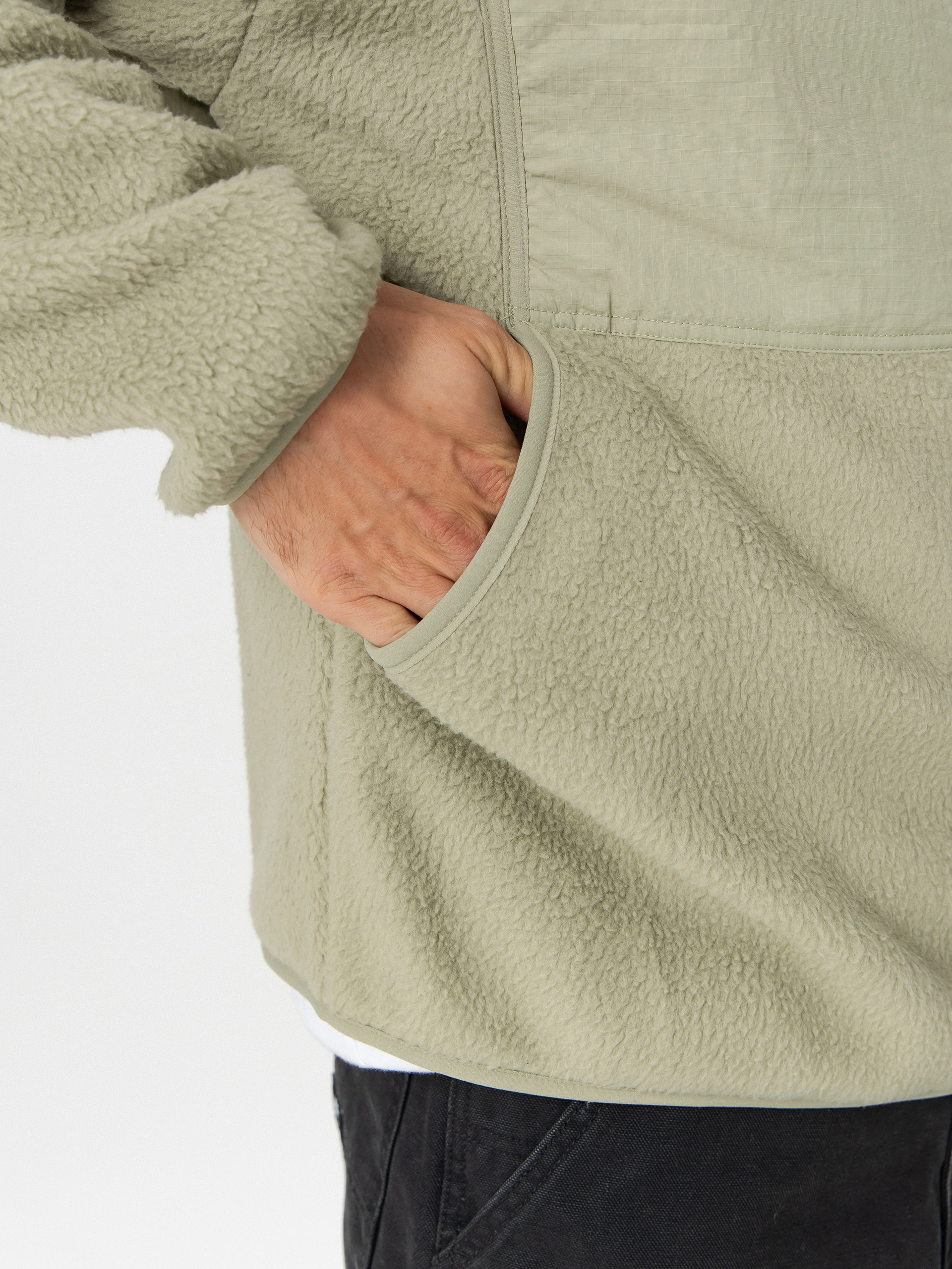 Volcom Nomaa Sherpa ZHD Kapucnis pulóver (green tea)