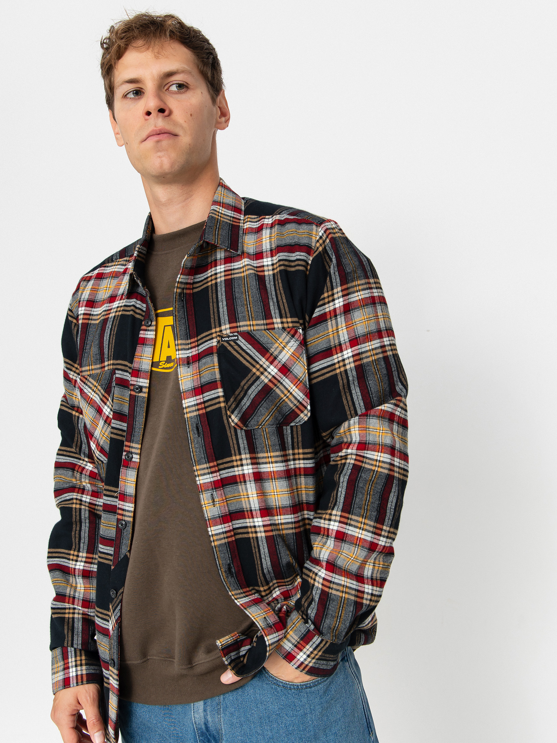 Volcom Netastone Flannel Ing (antique black)