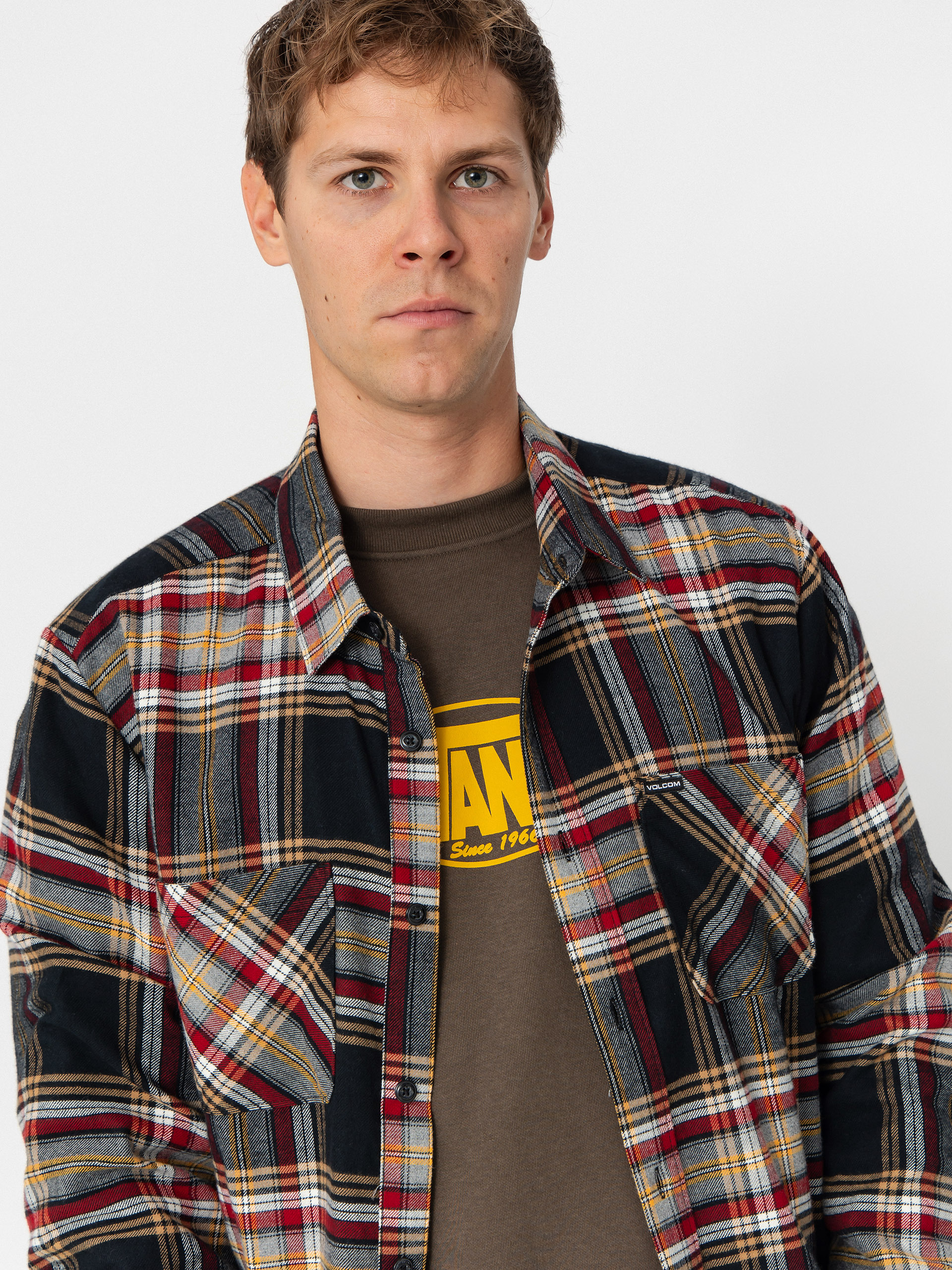Volcom Netastone Flannel Ing (antique black)