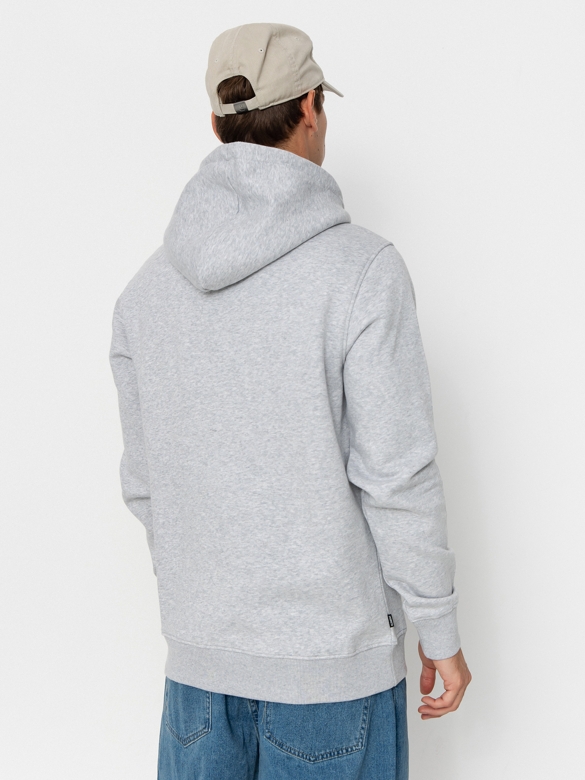 Element Icon Embroidery HD Kapucnis pulóver (mid grey heather)