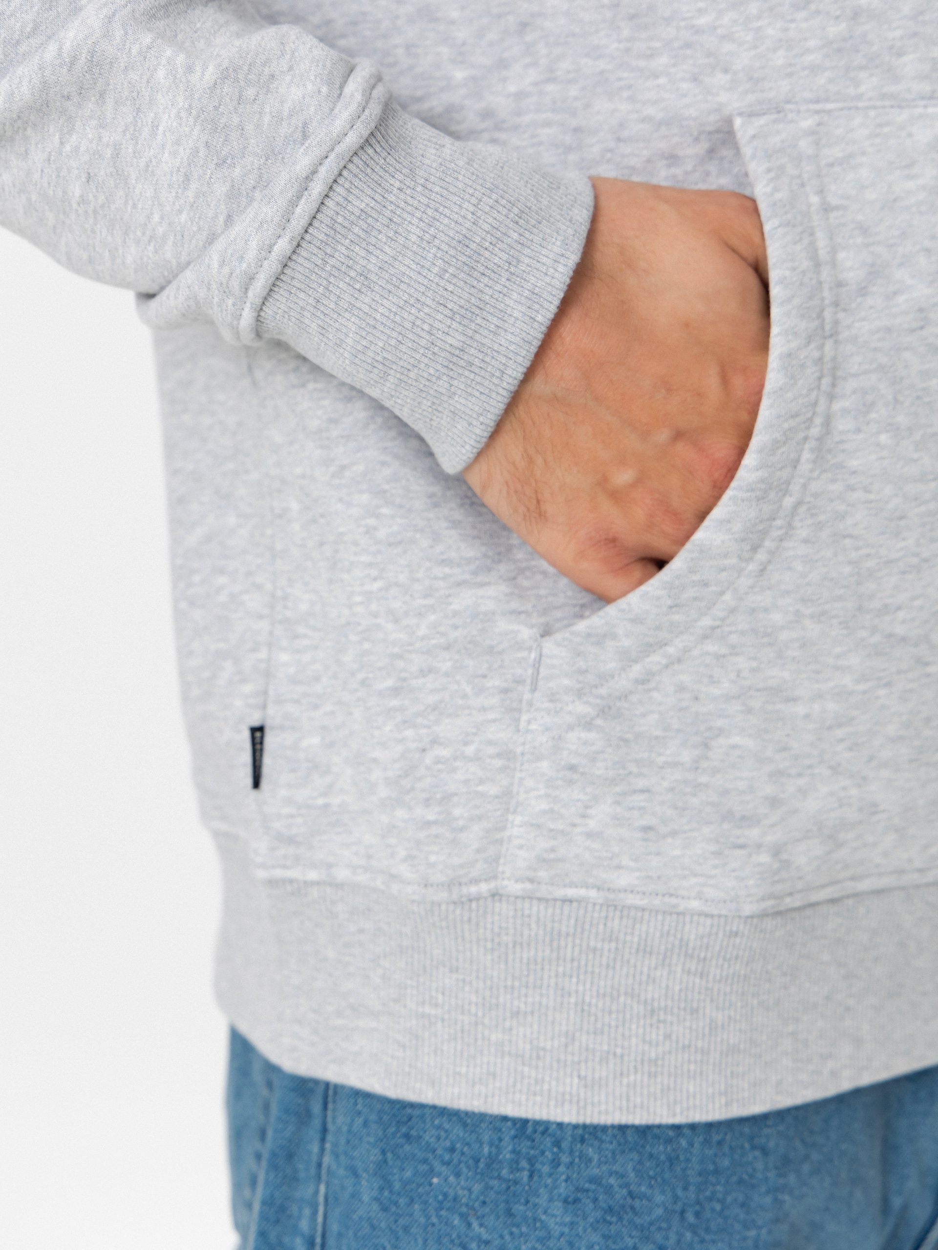 Element Icon Embroidery HD Kapucnis pulóver (mid grey heather)