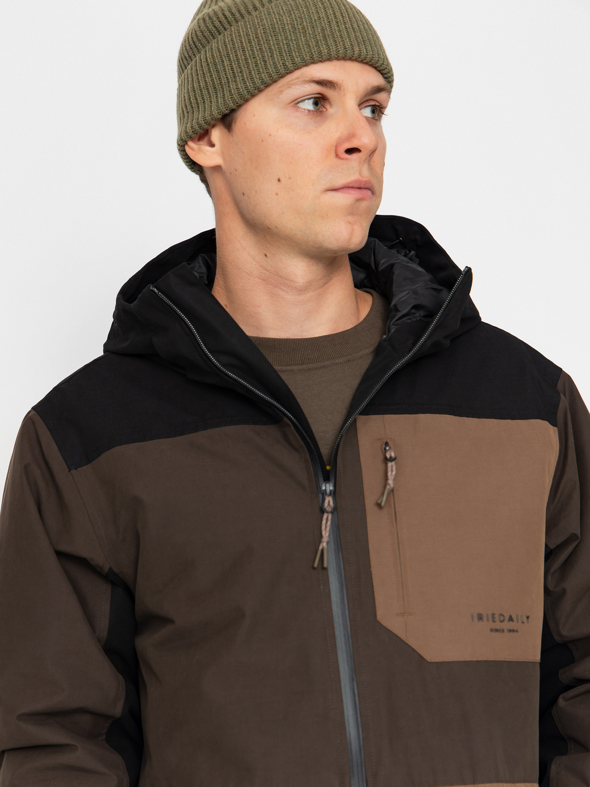 Iriedaily Nilas Anorak Dzseki (dark coffee)