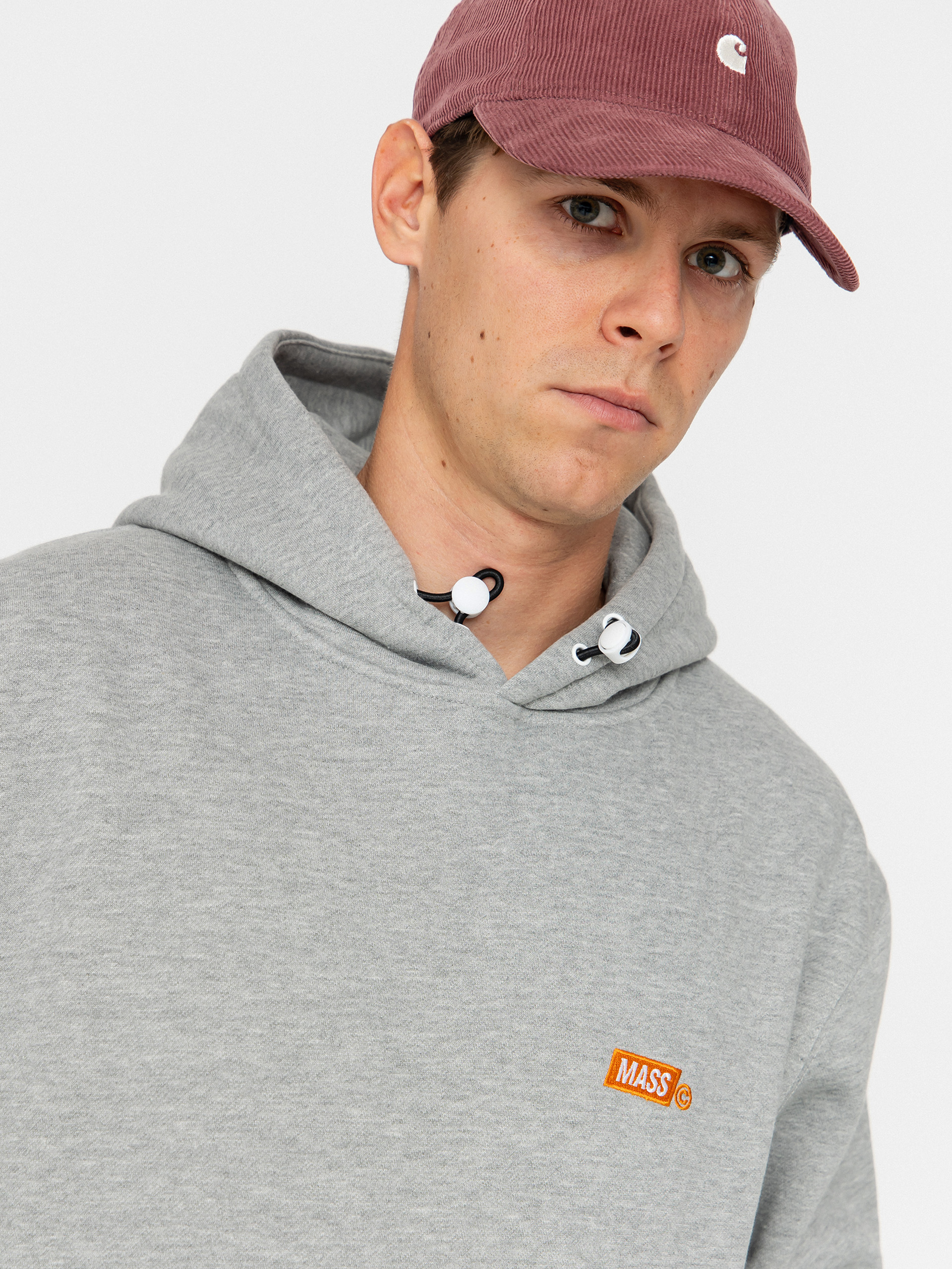 MassDnm Kapucnis pulóver Mini Box HD (light heather grey)