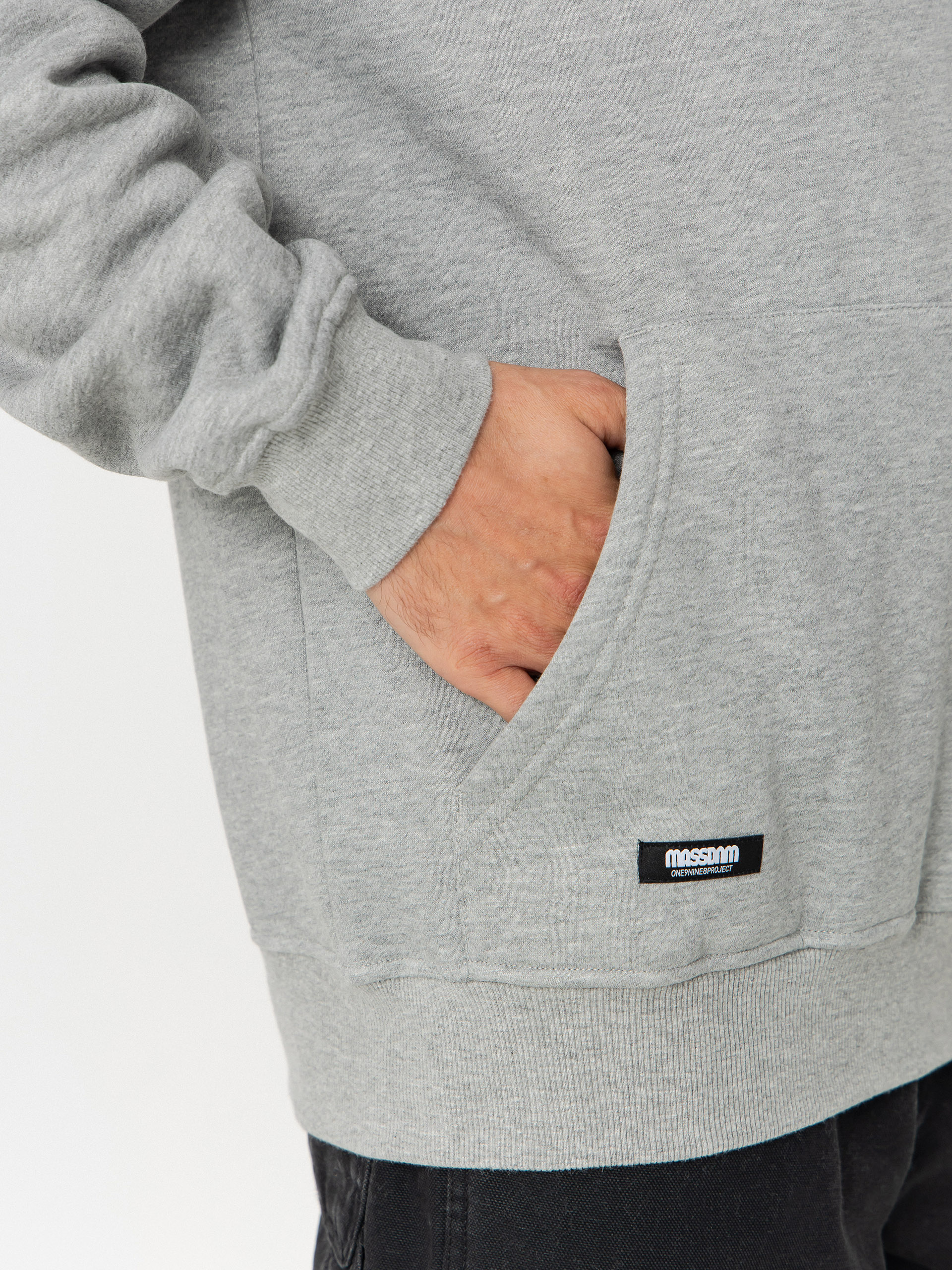 MassDnm Kapucnis pulóver Mini Box HD (light heather grey)