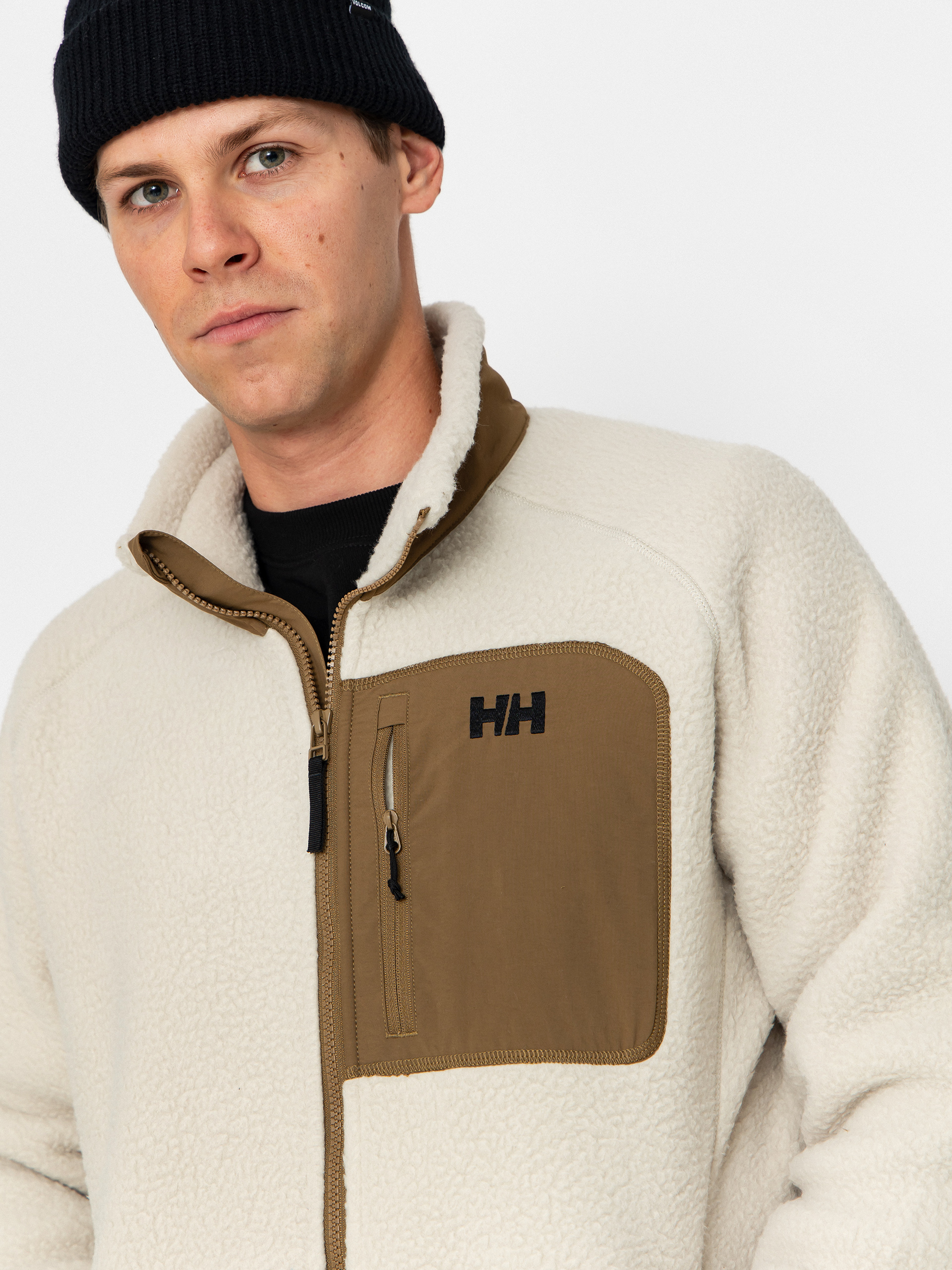 Férfi Polár pulóver Helly Hansen Panorama Pile Block (pelican)