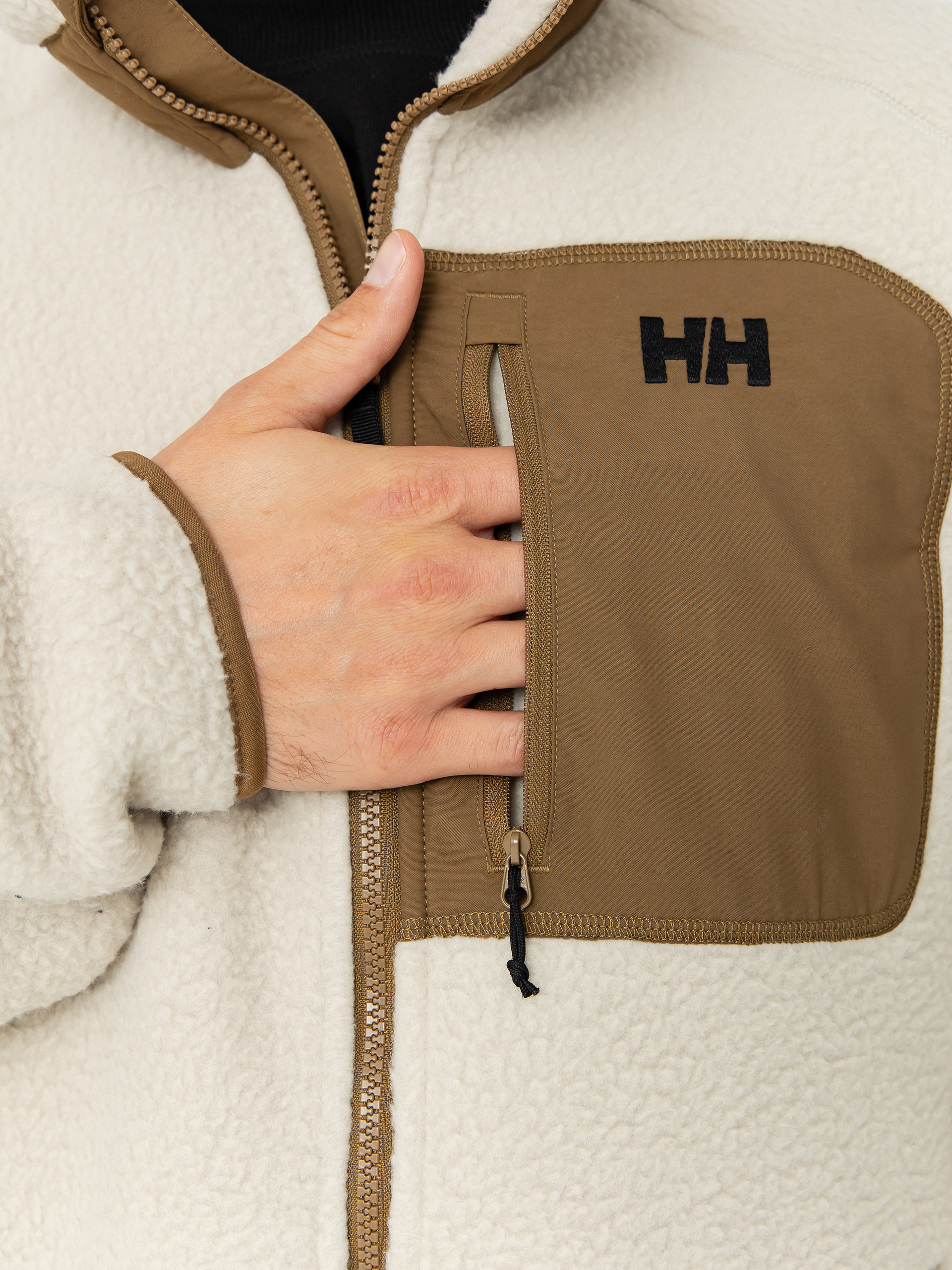 Férfi Helly Hansen Panorama Pile Block Polár pulóver (pelican)