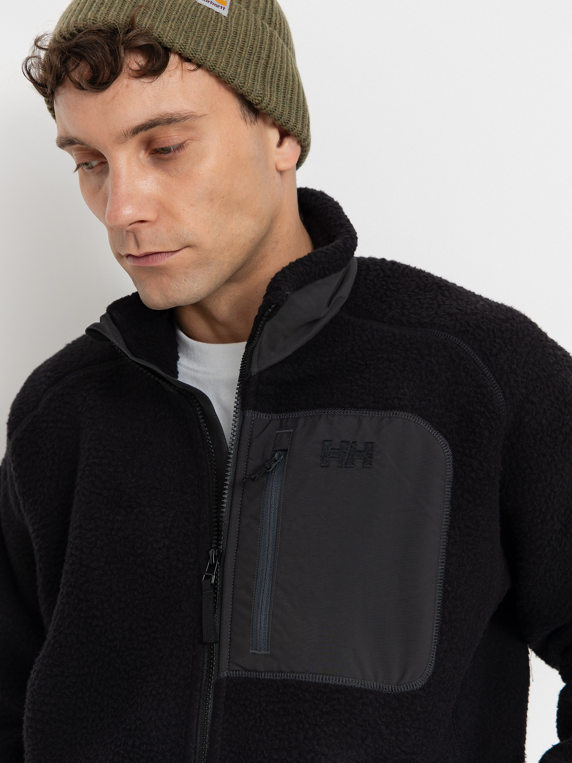 Férfi Helly Hansen Panorama Pile Block Polár pulóver (black)