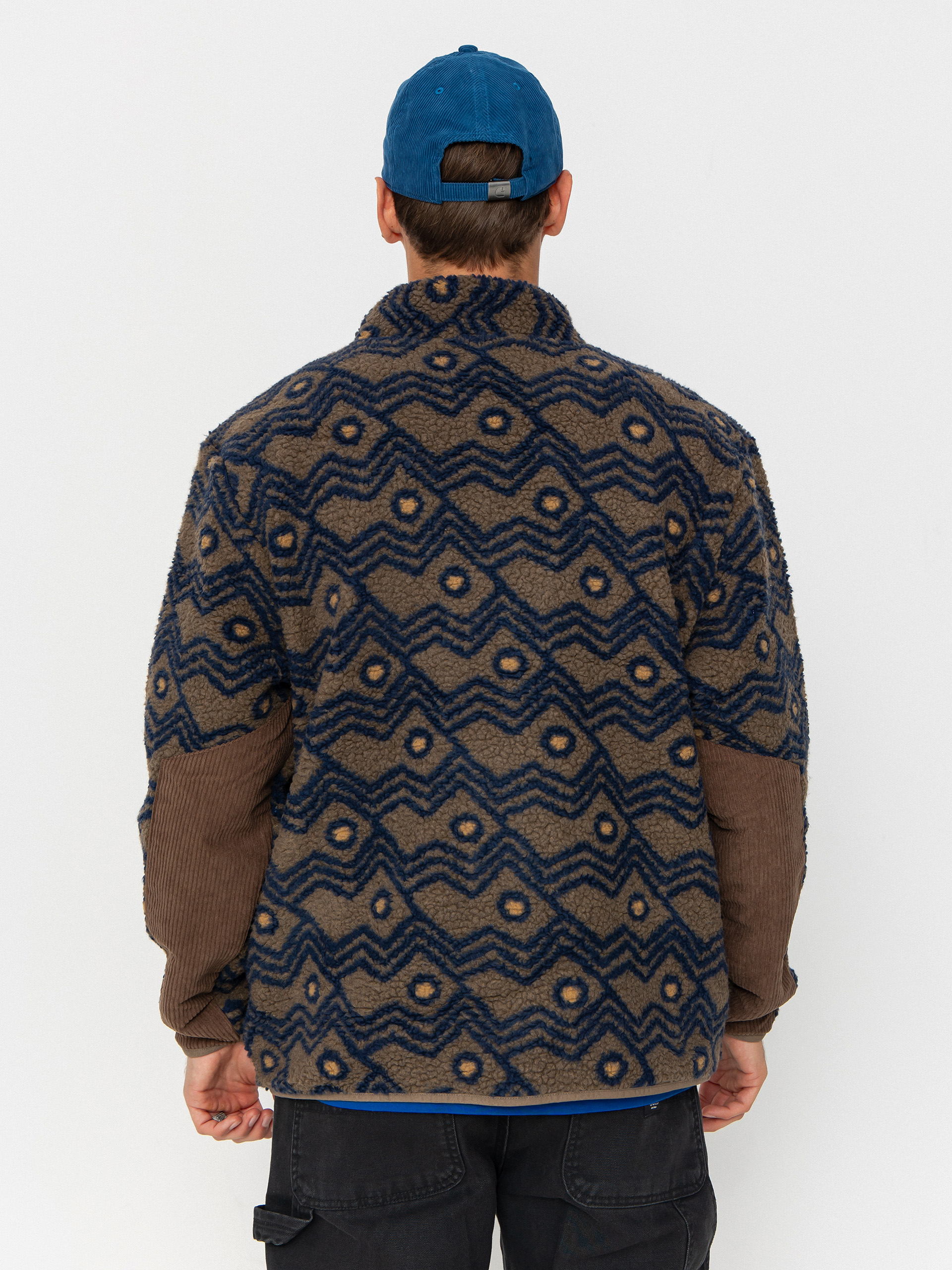 Férfi Kavu Wayside Polár pulóver (walnut mountain)